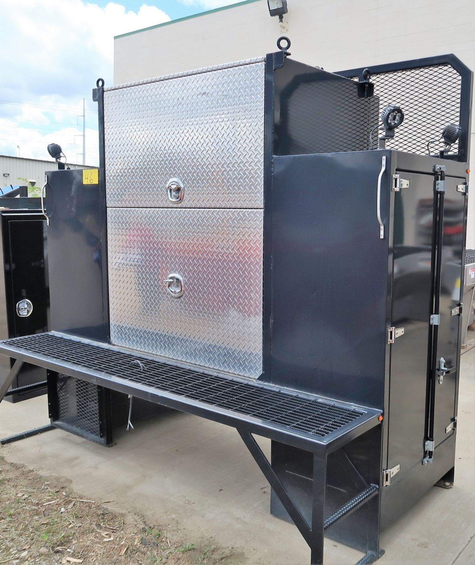 DEL BEHIND CAB CABINETS 36" X 66" W/ENCLOSED CENTER CABINETS, 18" WALKING DECK - Image 2 of 3