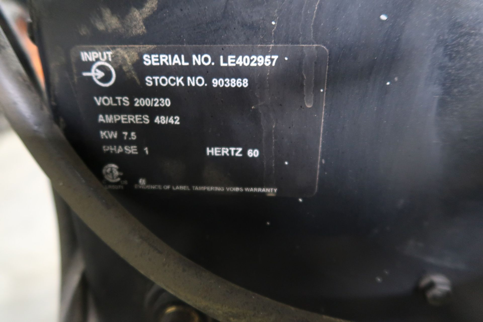 MILLER MILLERMATIC 251 WELDER S/N LE402957 - Image 3 of 3