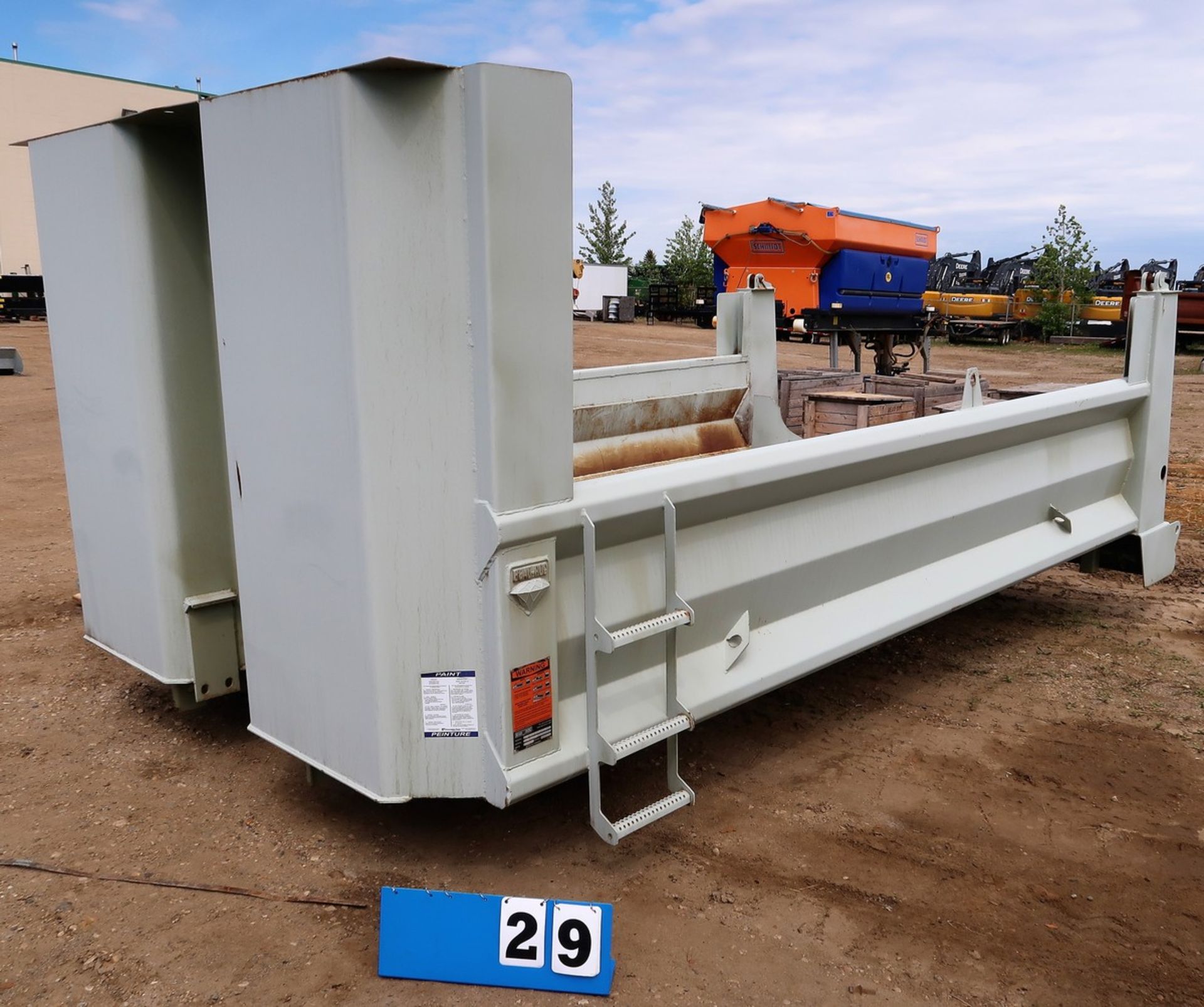 2019 BEAU-ROC STEEL DUMP BOX, MOD. CSM 15' X 30" X 48" C/W END GATE CAB GUARD, DUMP CYLINDER, S/N - Image 2 of 9