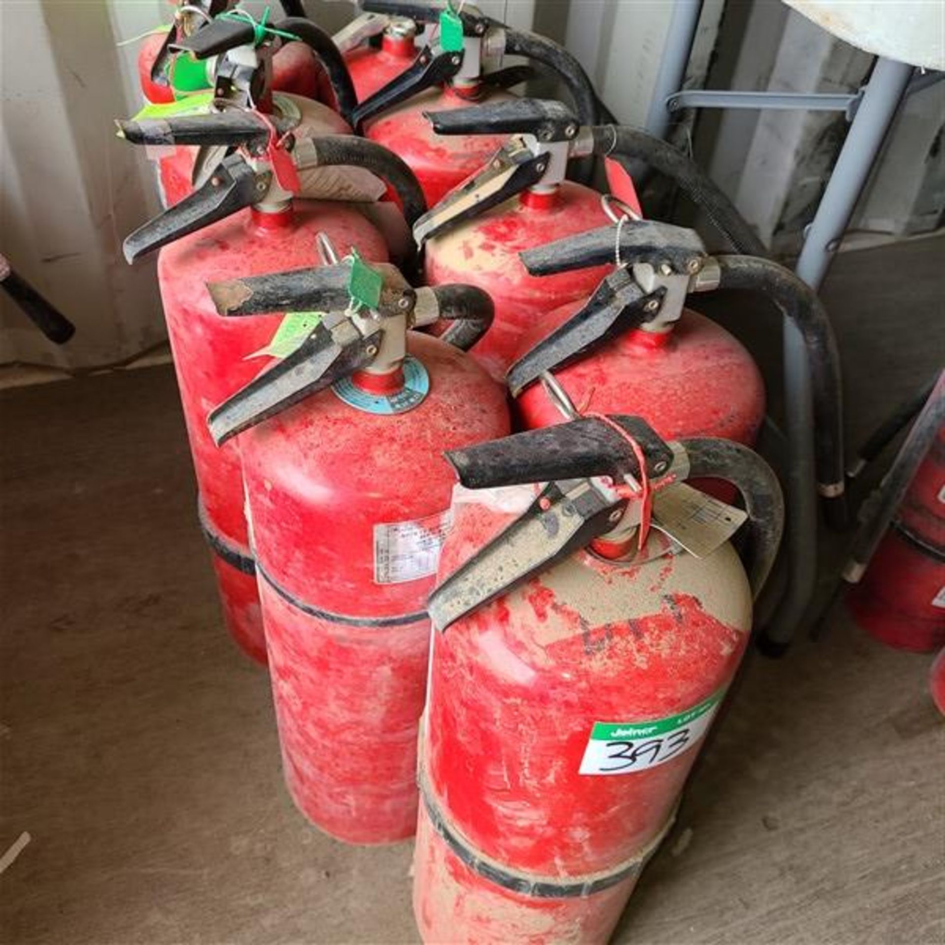 LOT OF 9 ABC FIRE EXTINGUISHERS