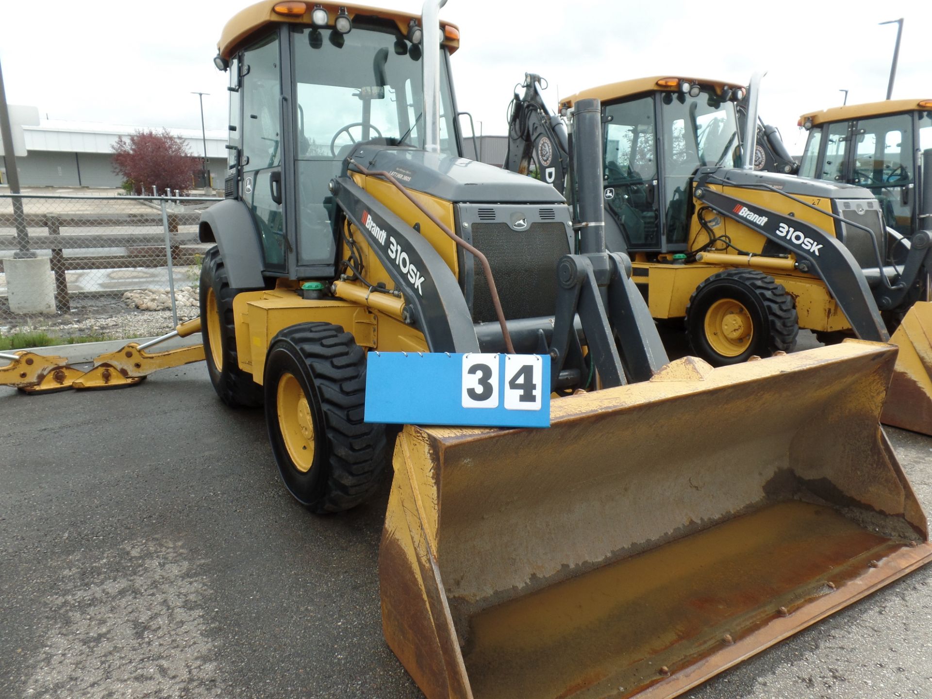 2014 JOHN DEERE BACKHOE, MOD. 310SK, 4X4, A/C CAB, EXTENDAHOE W/BUCKET, 4,599 HRS, S/N - Image 2 of 13