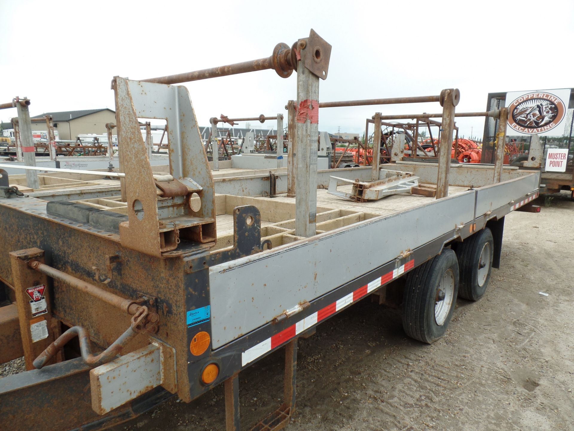 2015 FALCAN. MOD. FH210 POLE TRAILER , 22' T/A, S/N 2F9T322H3G6056529 - Image 4 of 7