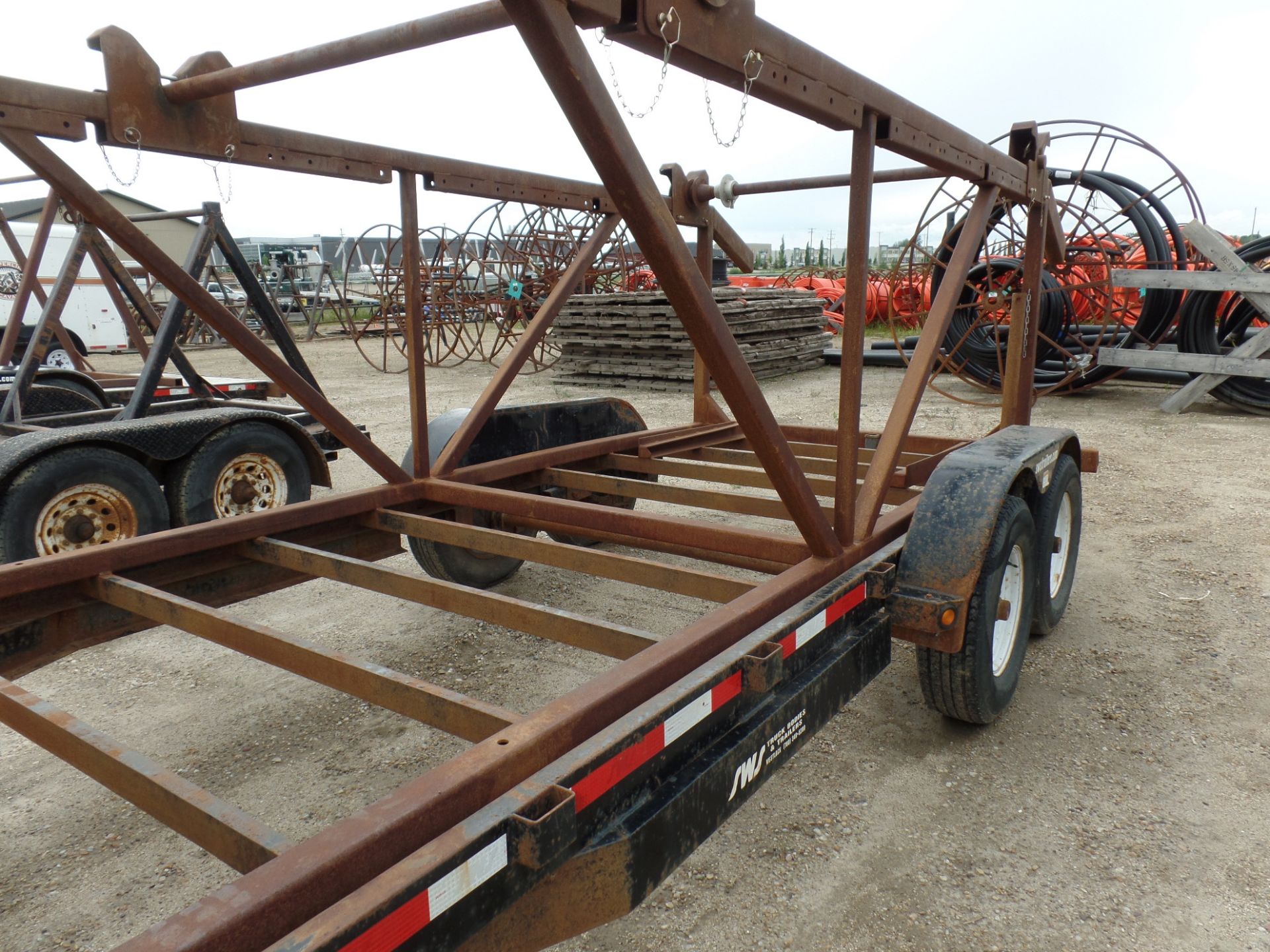 2013 SWS 17.5' TANDEM, REEL TRAILER S/N 4UGFH2023ED024426, T/A, ELEC BRAKES - Image 3 of 4