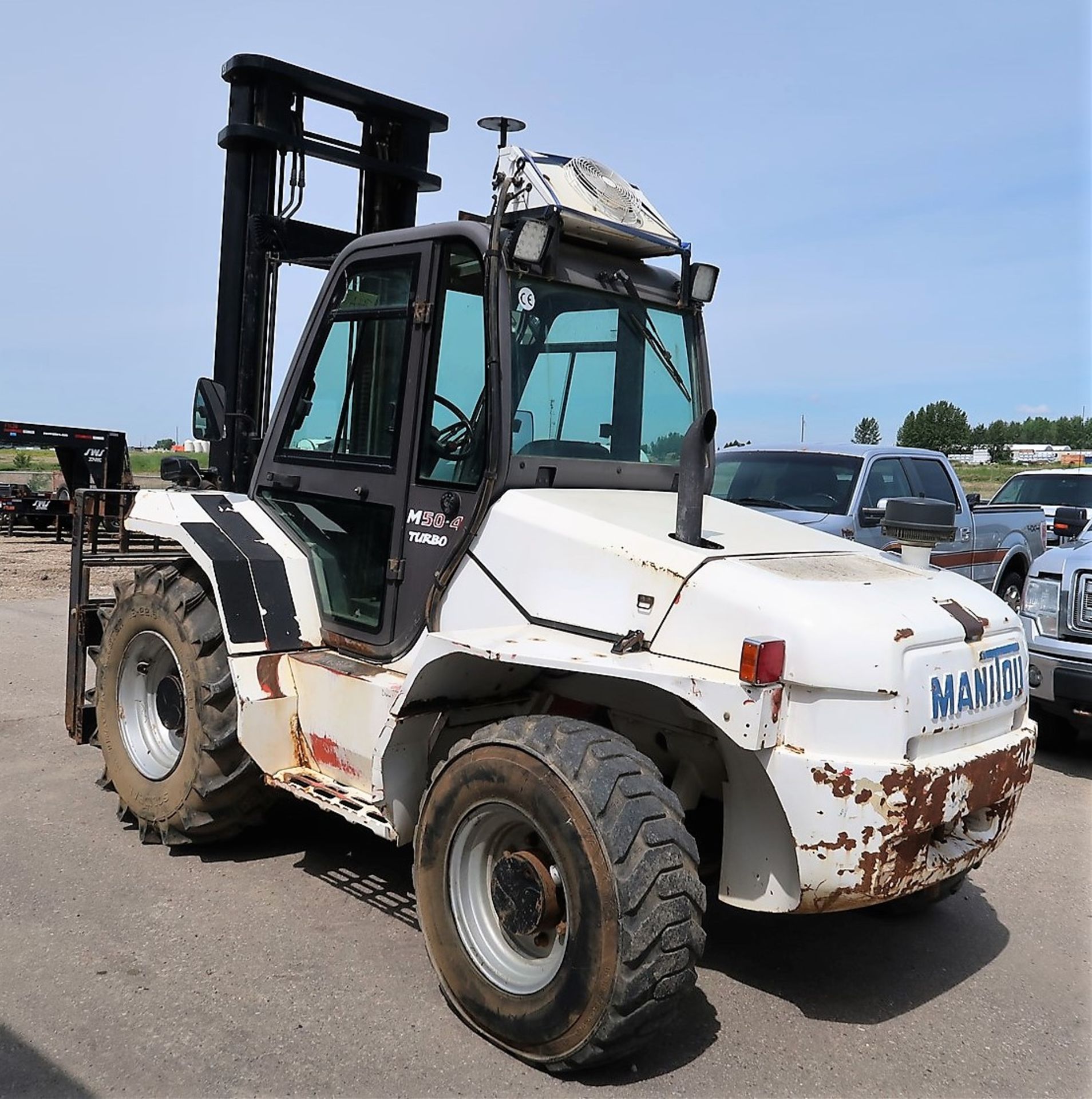 2008 MANITOU FORKLIFT, MODEL M50-4, DIESEL, 23,931 HRS., SIDE SHIFT, POSITIONING FORKS, S/N 261191 - Image 4 of 7