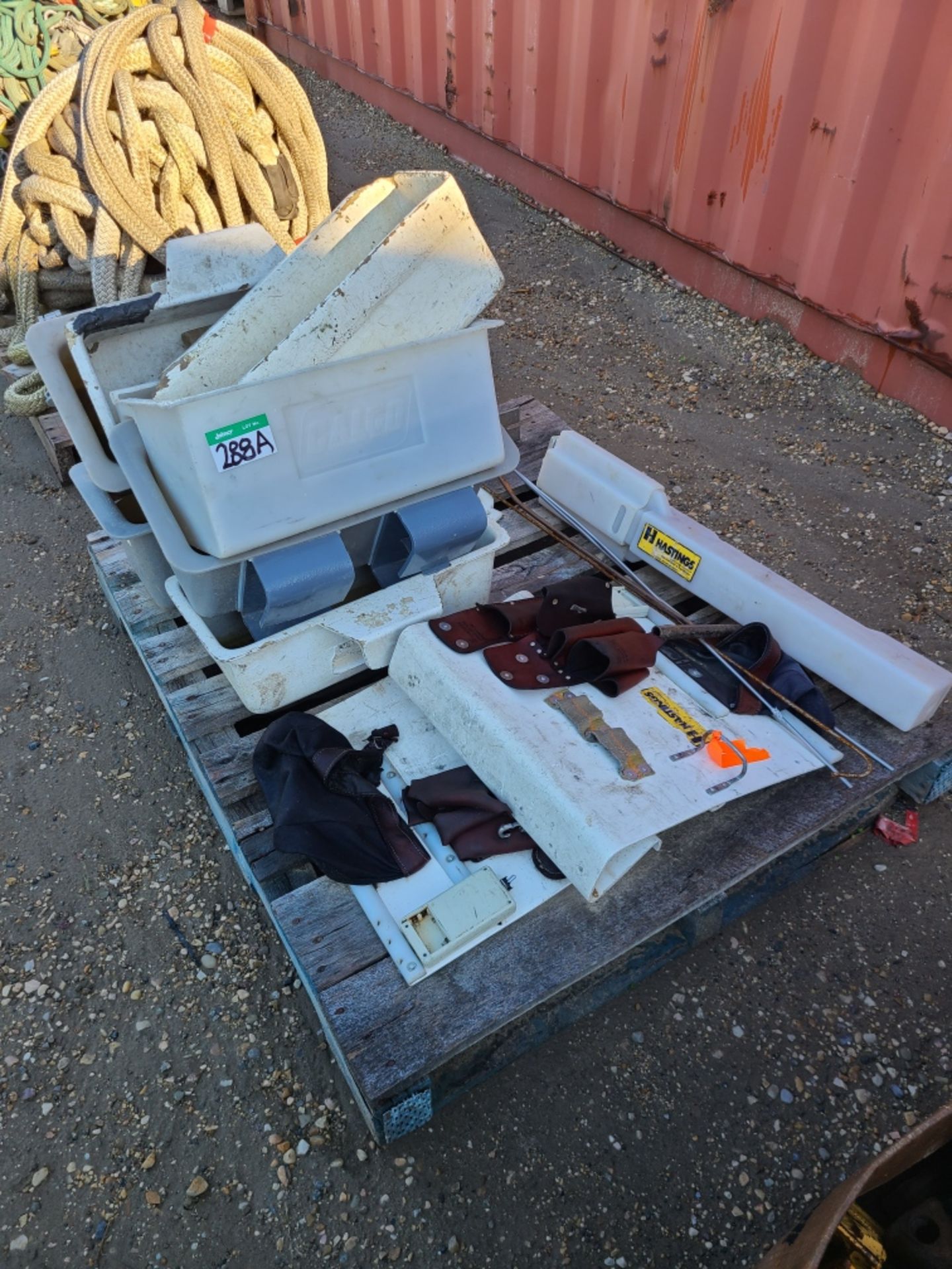 PALLET OF TOOL BUCKETS, TOOL HOLDERS ETC.