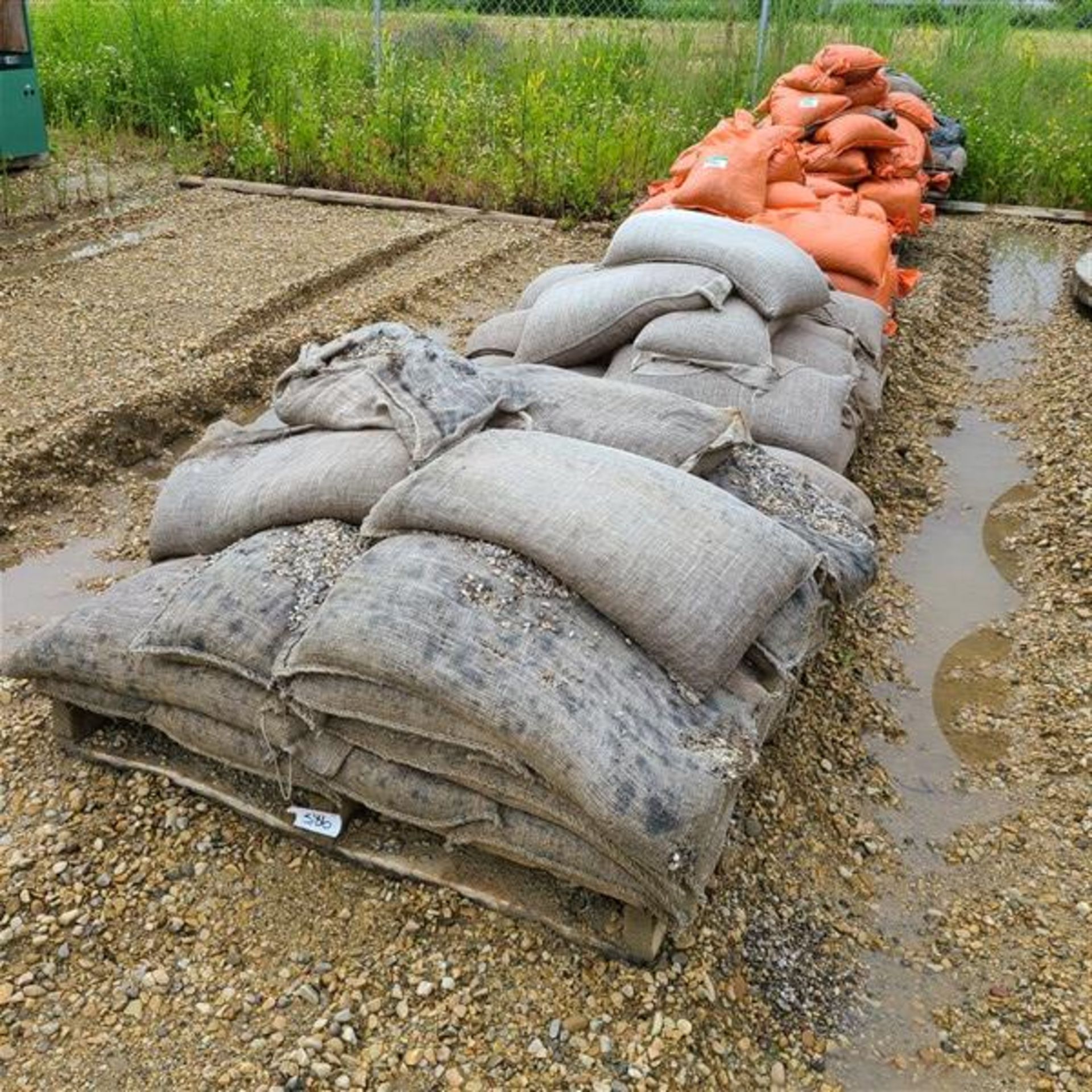 LOT OF 5 PALLETS OF SAND BAGS