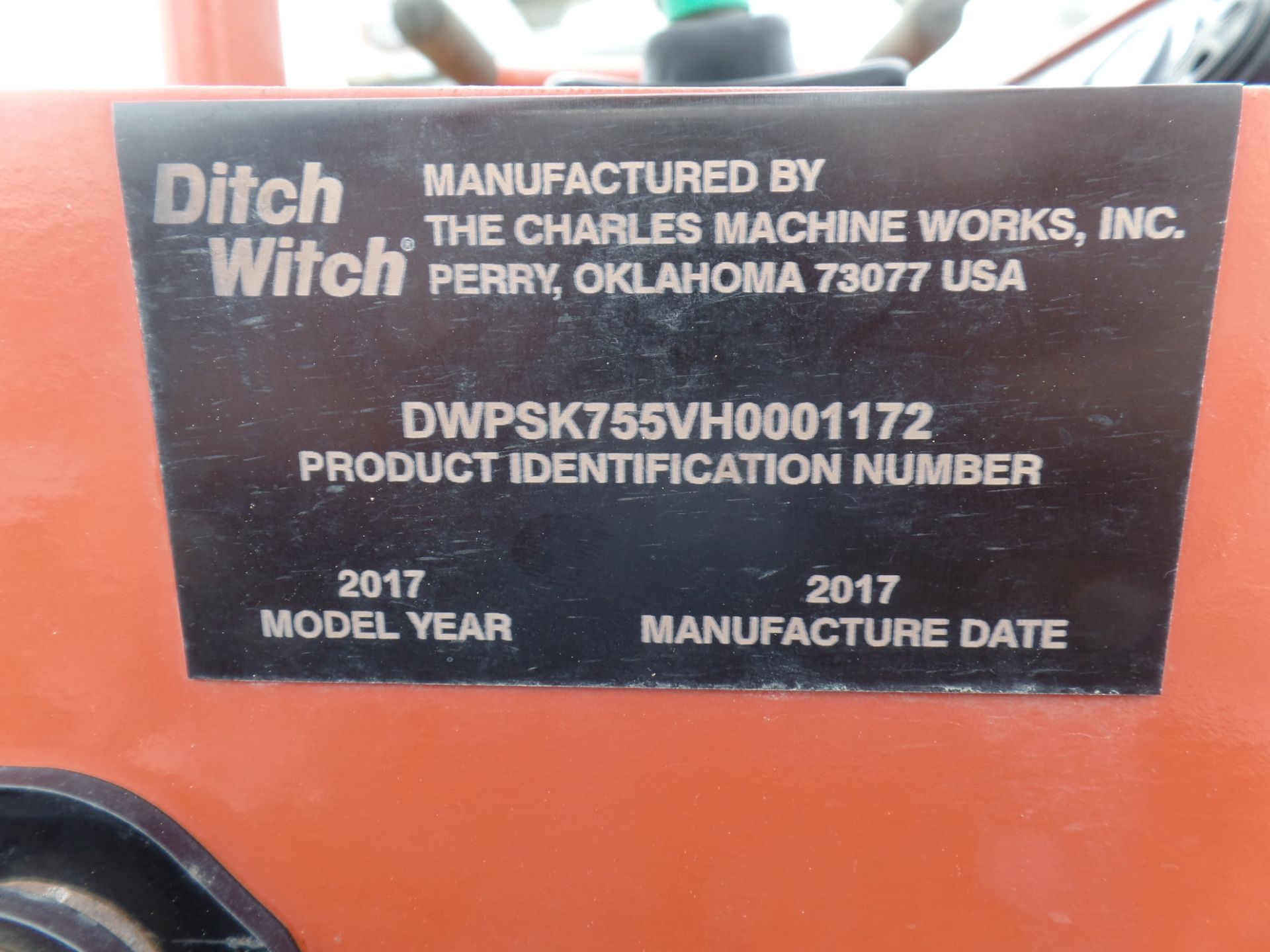 2017 DITCH WITCH SK755 WALK BEHIND MULTI TERRAIN, HYD, Q/C, BUCKET, 123 HRS, S/N - Image 7 of 10