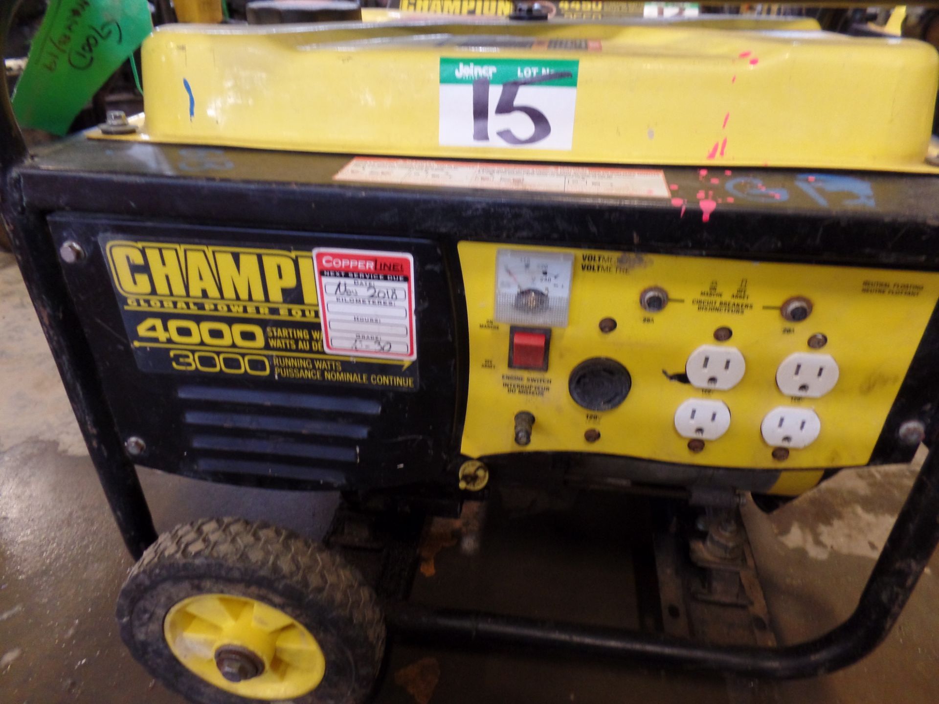 CHAMPION 4000/3000 GAS GENERATOR - Image 2 of 2