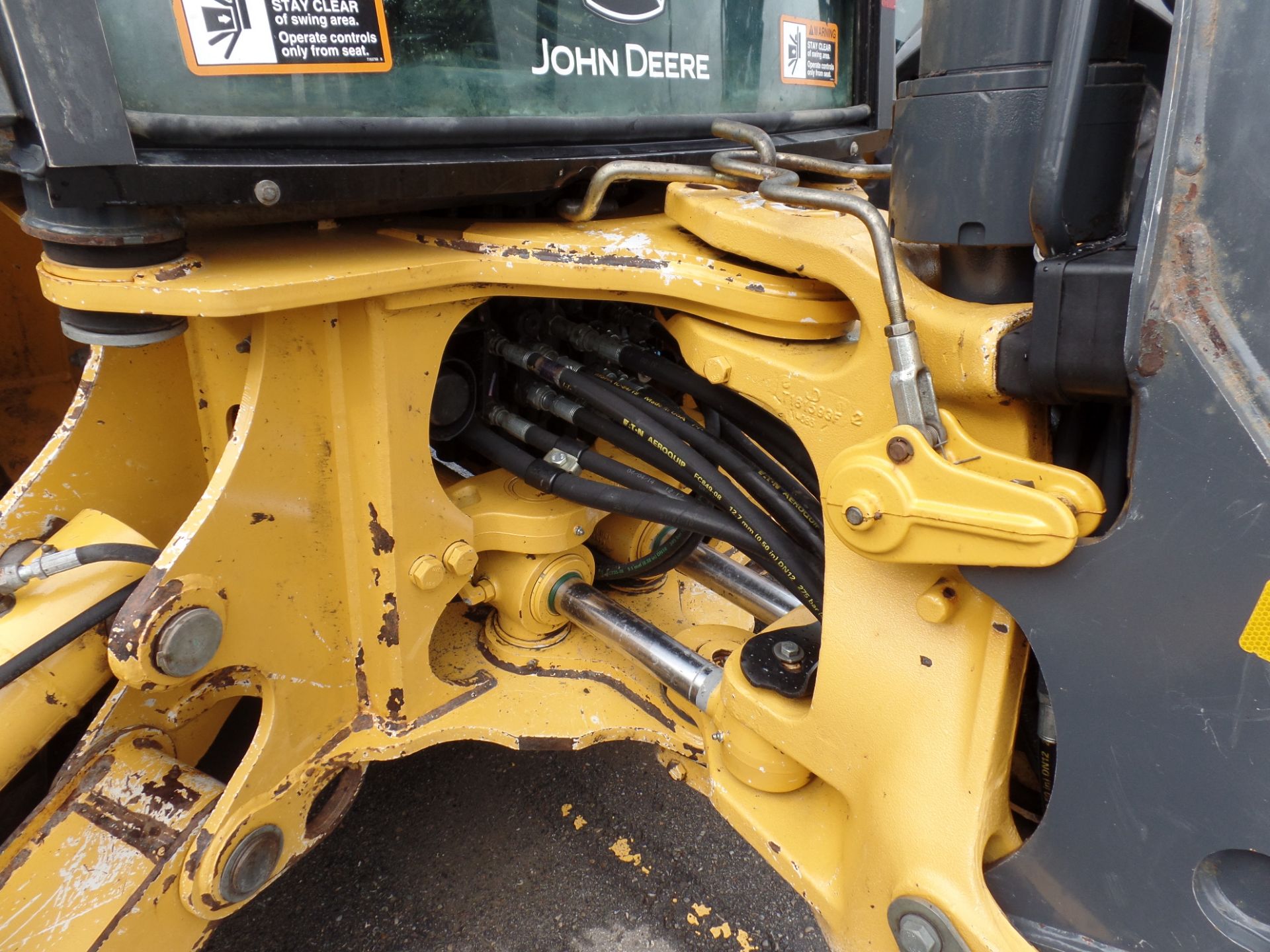 2014 JOHN DEERE BACKHOE, MOD. 310SK, 4X4, A/C CAB, EXTENDAHOE W/BUCKET, 4,599 HRS, S/N - Image 6 of 13