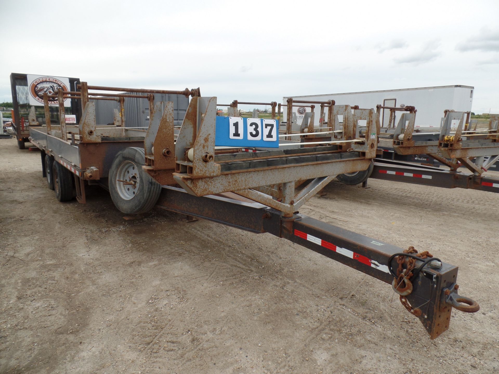 2015 FALCAN. MOD. FH210 POLE TRAILER , 22' T/A, S/N 2F9T322H3G6056529 - Image 2 of 7