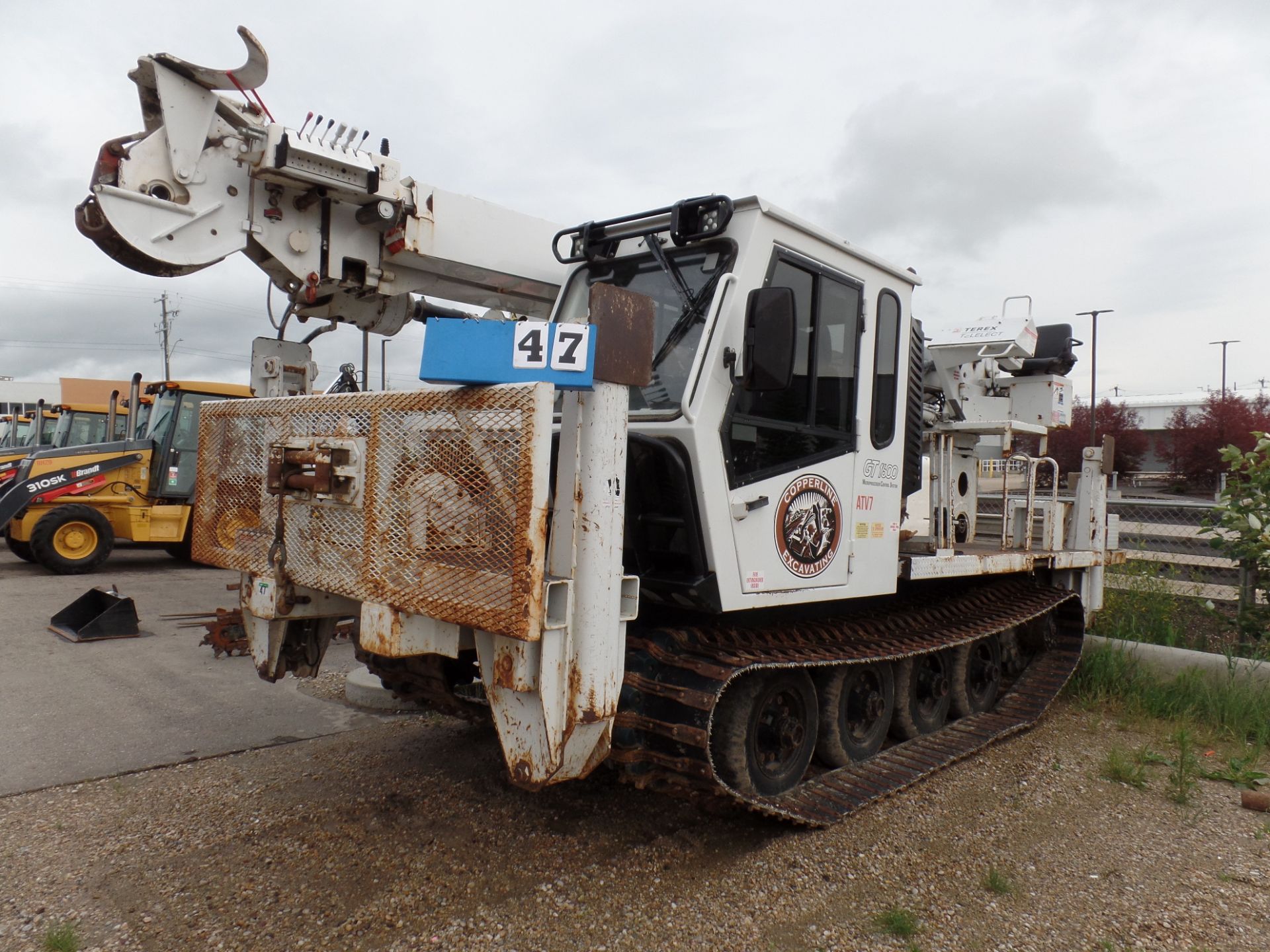 2010 NODWELL GT1600 TRACKED W/TEREX C4047 47' DIGGER DERRICK RIG, SHEAVE HEIGHT 45.6', 24.6' MAX