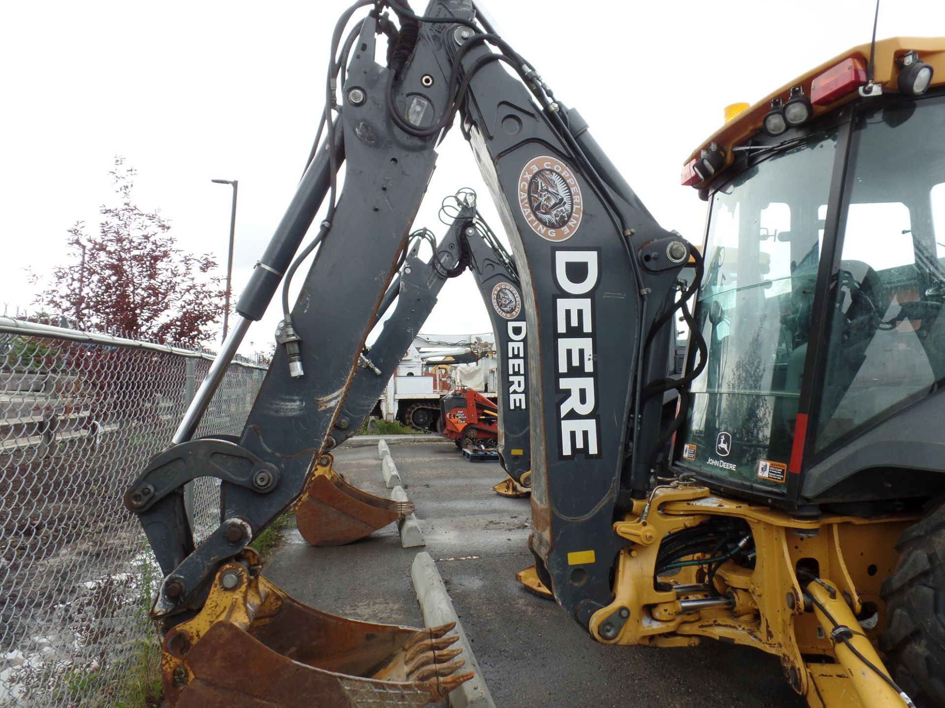 2014 JOHN DEERE BACKHOE, MOD. 310SK, 4X4, A/C CAB, EXTENDAHOE W/BUCKET, 4,446 HRS, S/N - Image 7 of 14