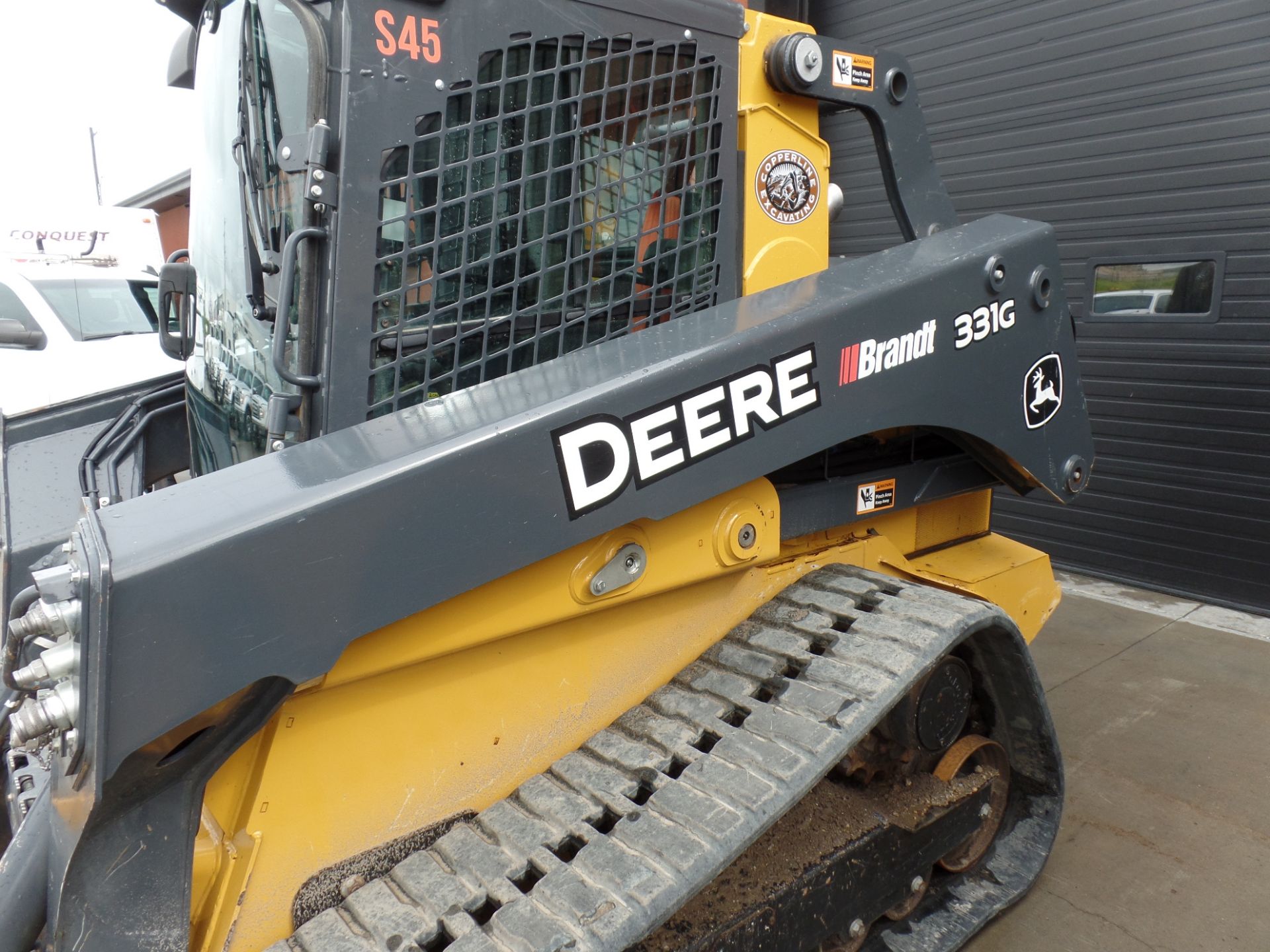 2018 JOHN DEERE MOD. 331G SKID STEER, HY Q/C, AUX HYD, A/C CAB, 1,132 HRS, S/N 1T0331GKCJE3250 - - Image 3 of 9