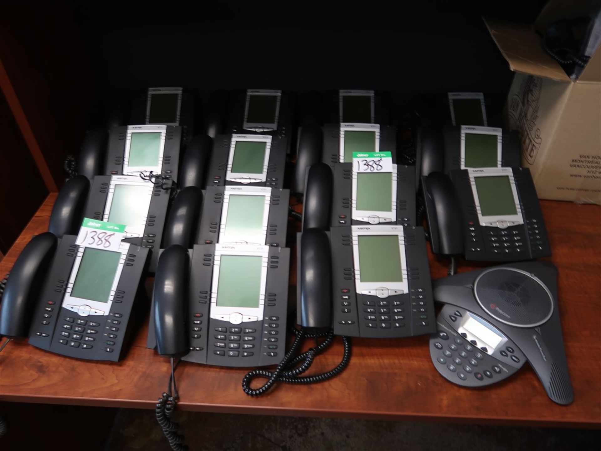 AASTRA 6737 i-PHONE SYSTEM W/15 HANDSETS & POLYCOM CONFERENCE PHONE