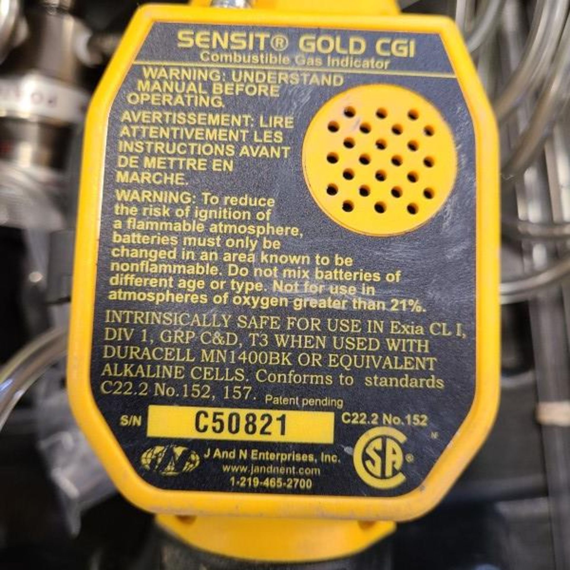 SENSIT GOLD CG1 COMBUSTABLE GAS INDICATOR - Image 2 of 2