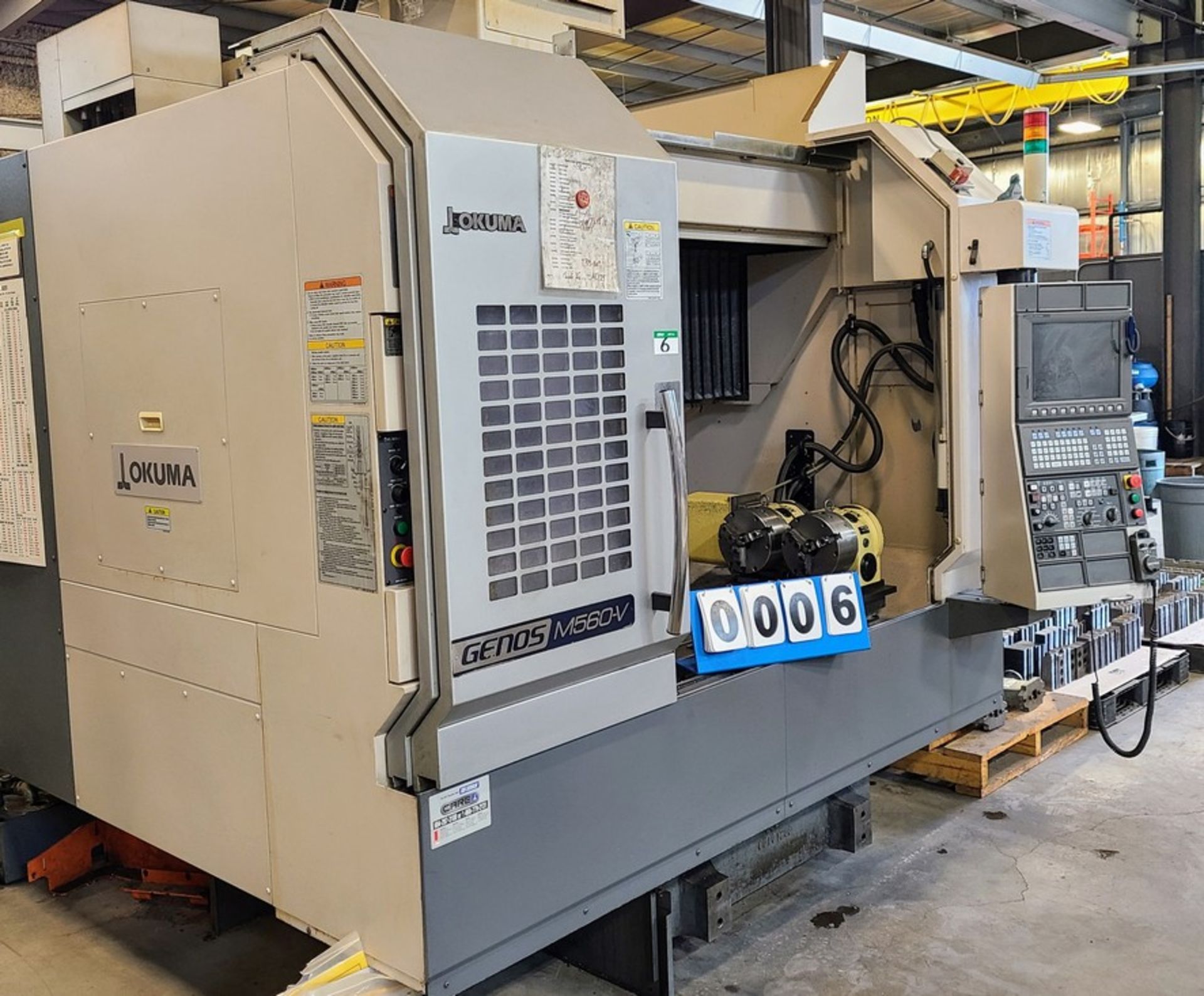 2011 OKUMA GENOS M560-V CNC High Speed Vertical Machining Center,Travels: 41” x22”x 18” Table Size