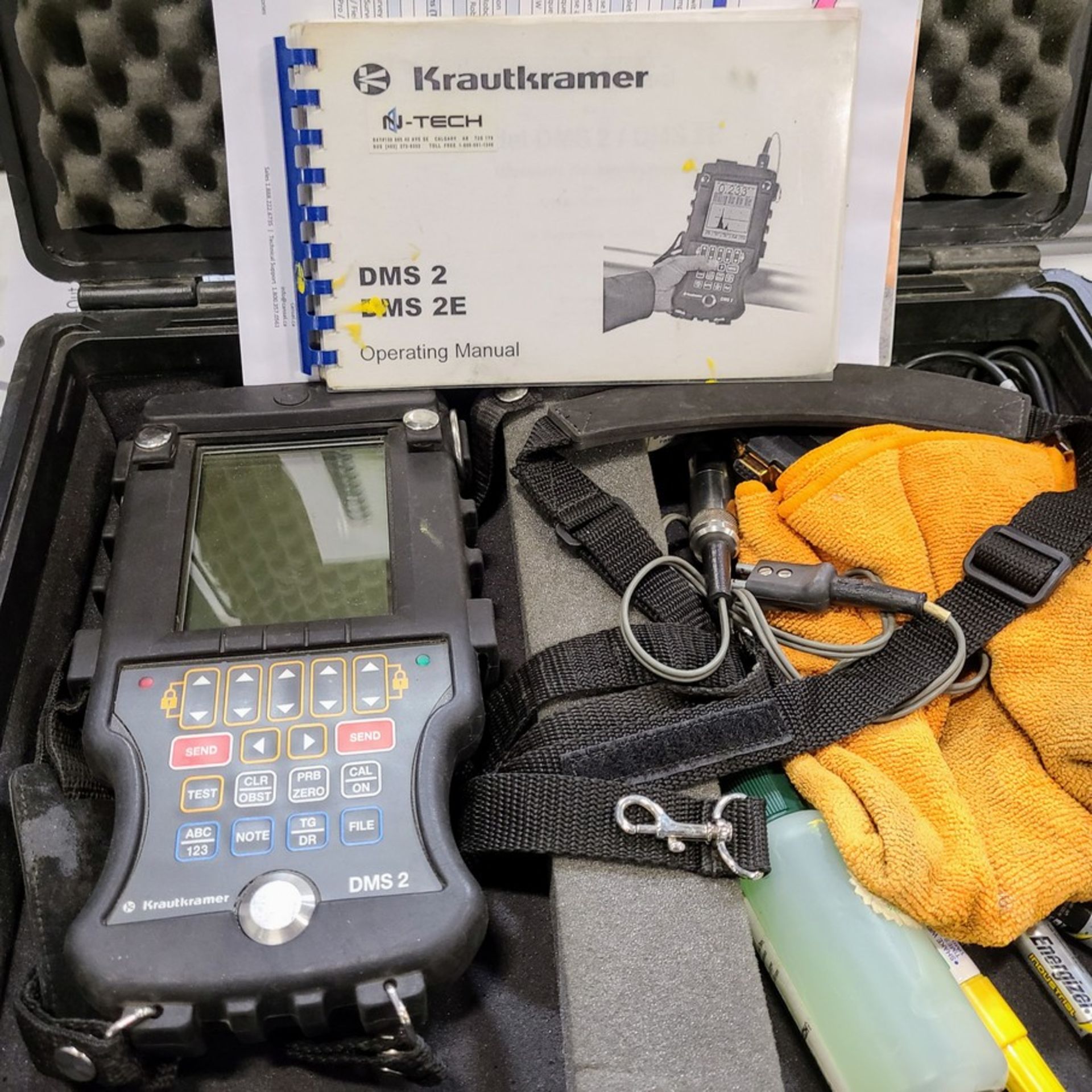 KRAUTKRAMER DMS 2 ULTRASONIC THICKNESS GAUGE W/A-SCAN VERIFICATION & ON BOARD DATA RECORDER - Image 2 of 2