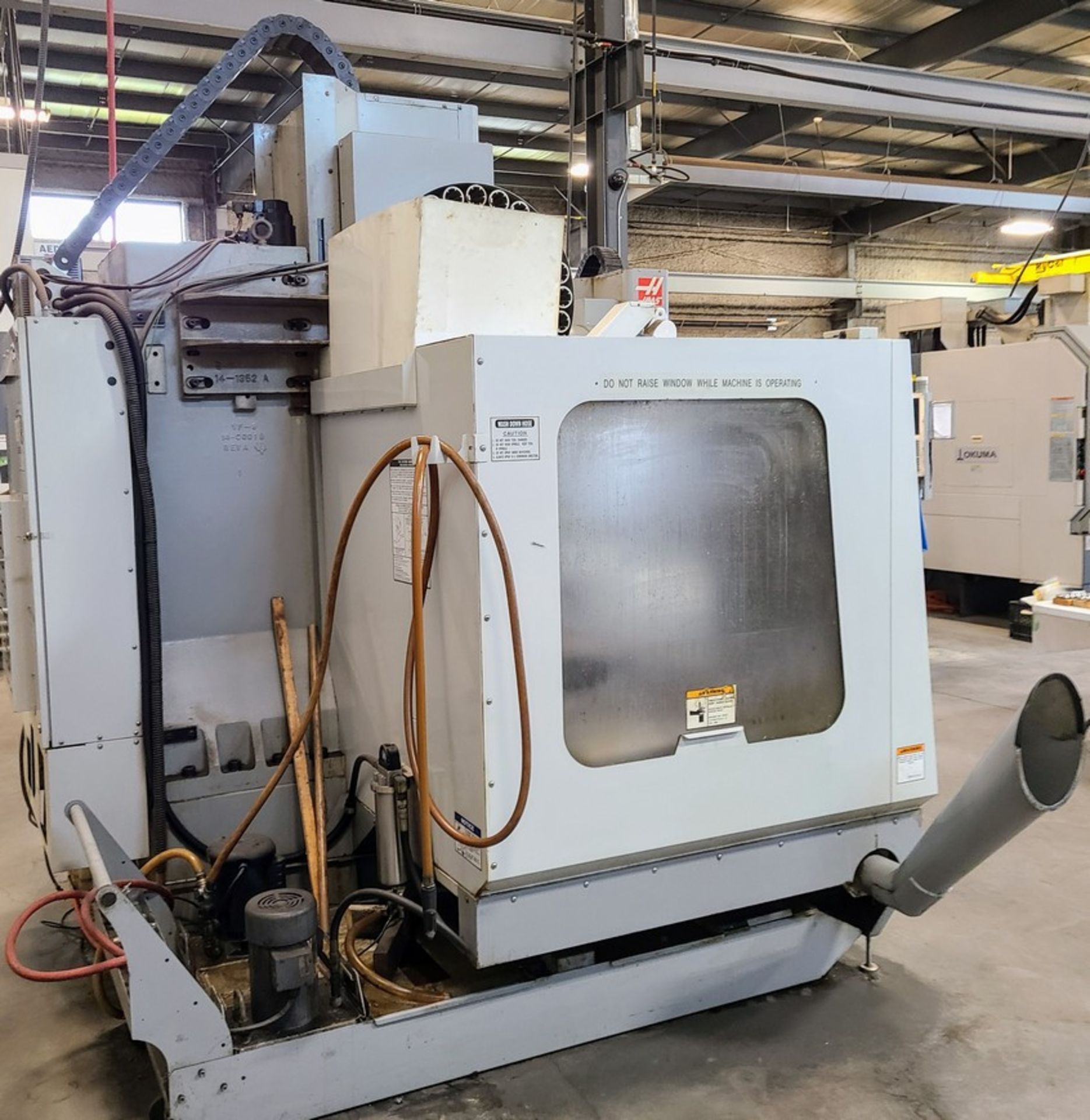 2008 HAAS VF-4B CNC VMC, S/N 1051361, TRAVELS 50” X 20” Y 25” Z HAAS VOP-D, 20HP, 2-SPEED GEAR - Image 9 of 9