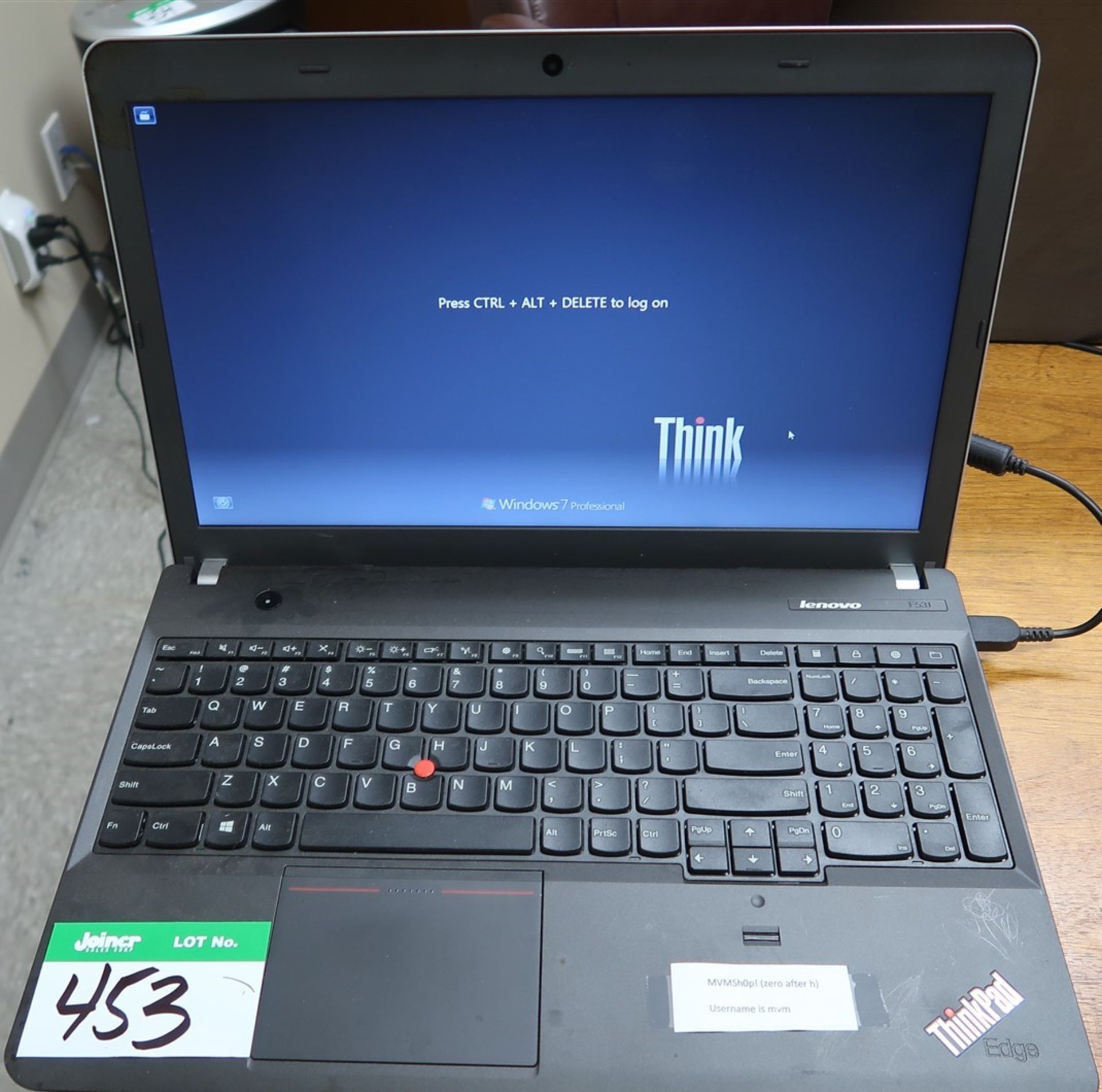 LENOVO THINK PAD LAPTOP COMPUTER