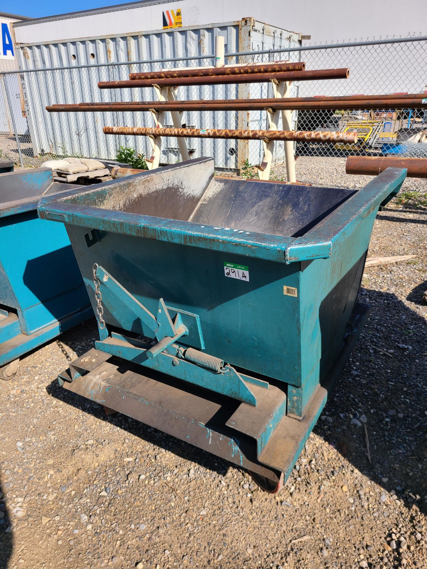 ROLLING HEAVY DUTY STEEL DUMP HOPPER