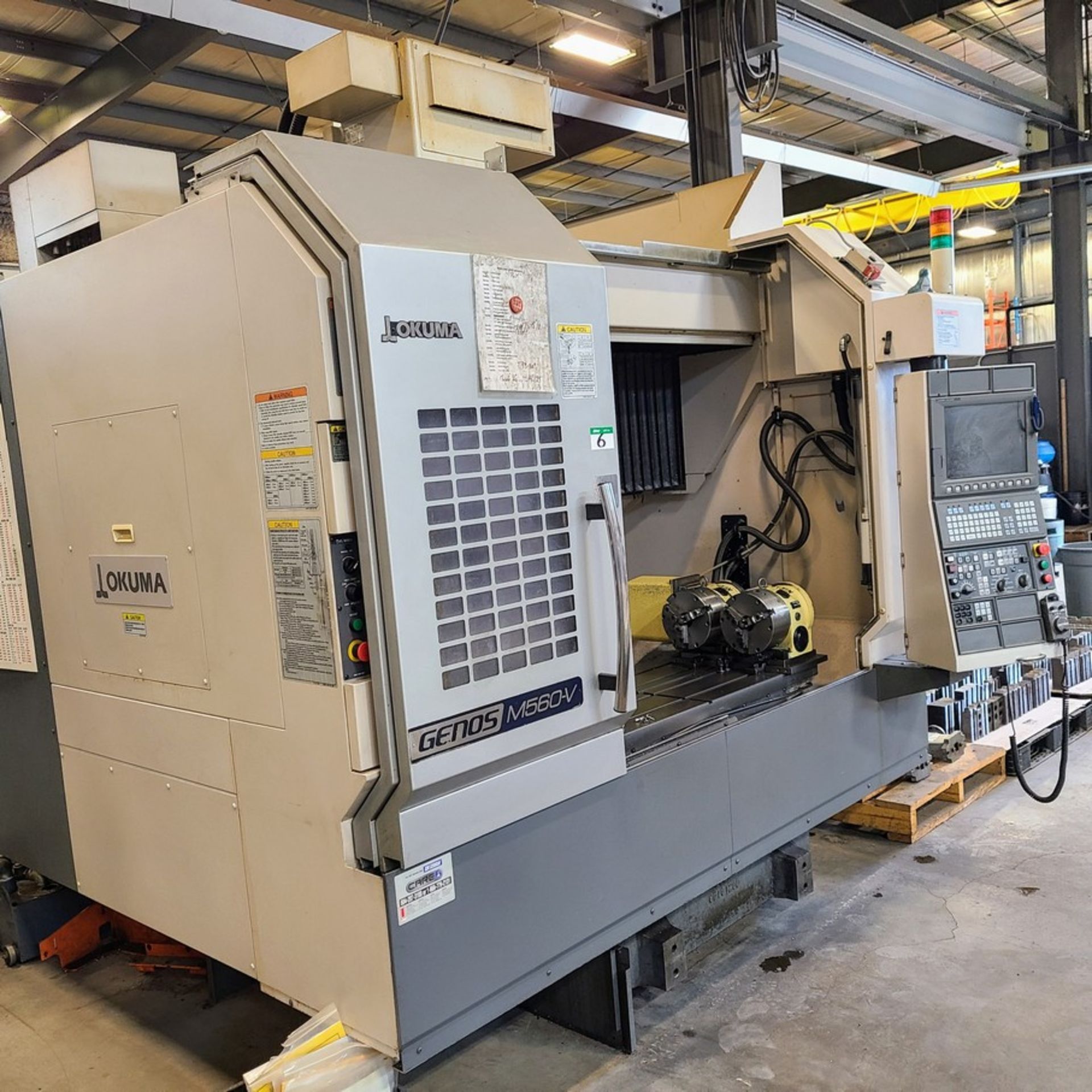 2011 OKUMA GENOS M560-V CNC High Speed Vertical Machining Center,Travels: 41” x22”x 18” Table Size - Image 2 of 13