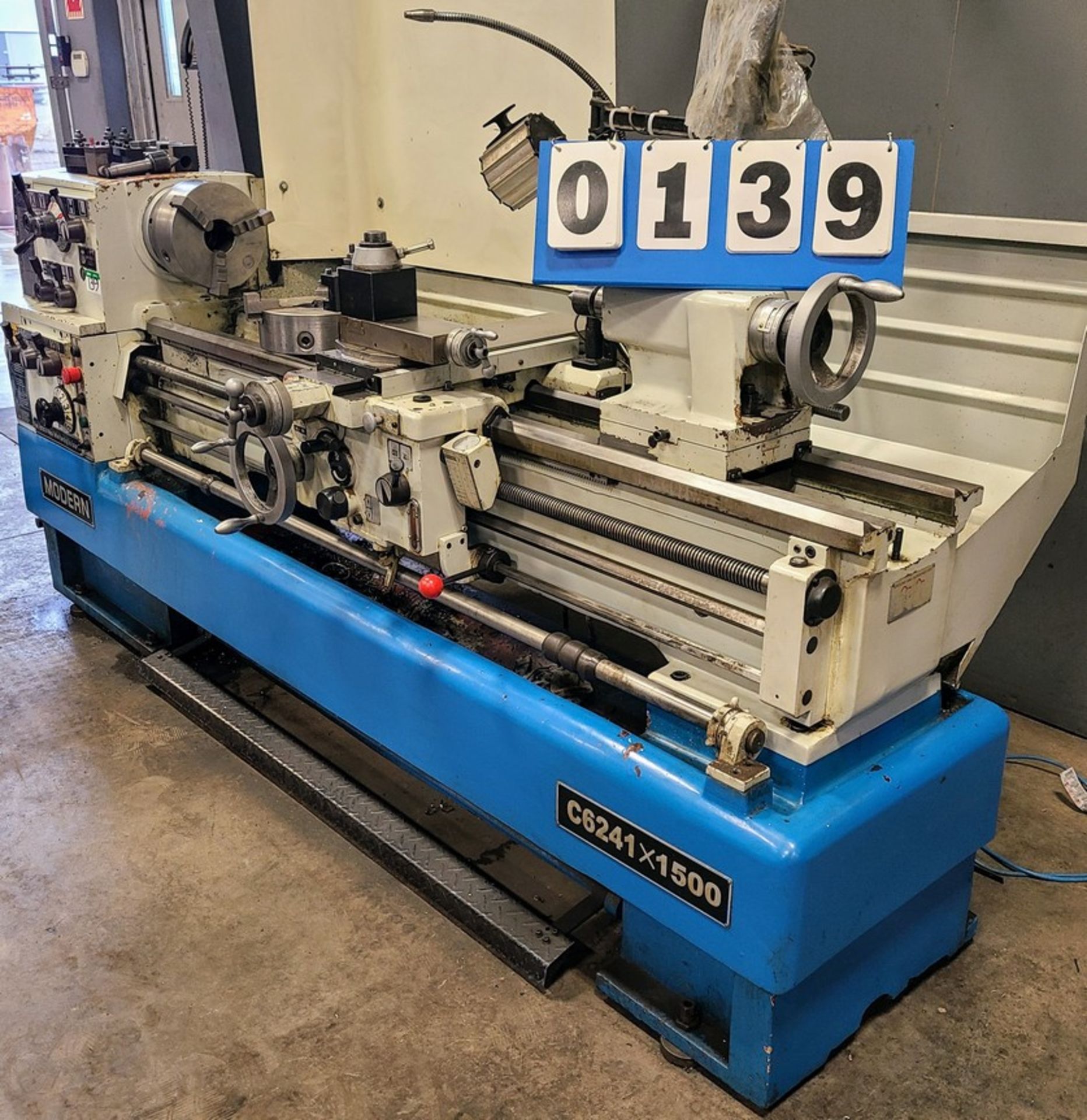 2005 MODERN 16" X 60" MODEL C6241X1500 LATHE, S/N 510802, DRO, 3-JAW CHUCK, TAILSTOCK, TOOL POST - Image 12 of 12