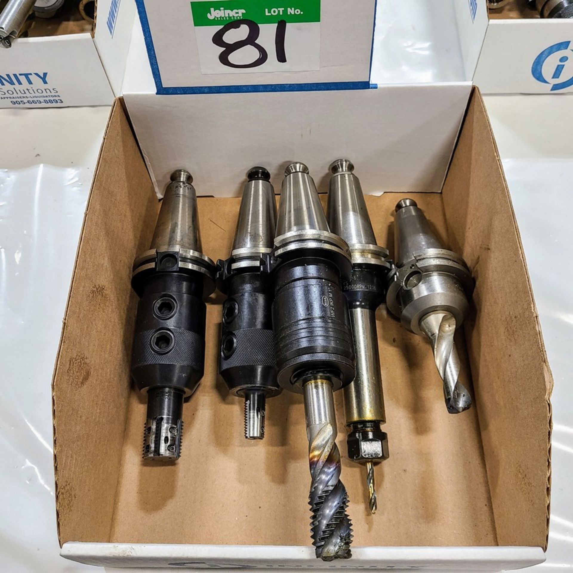 LOT OF CAT 40 TOOL HOLDERS