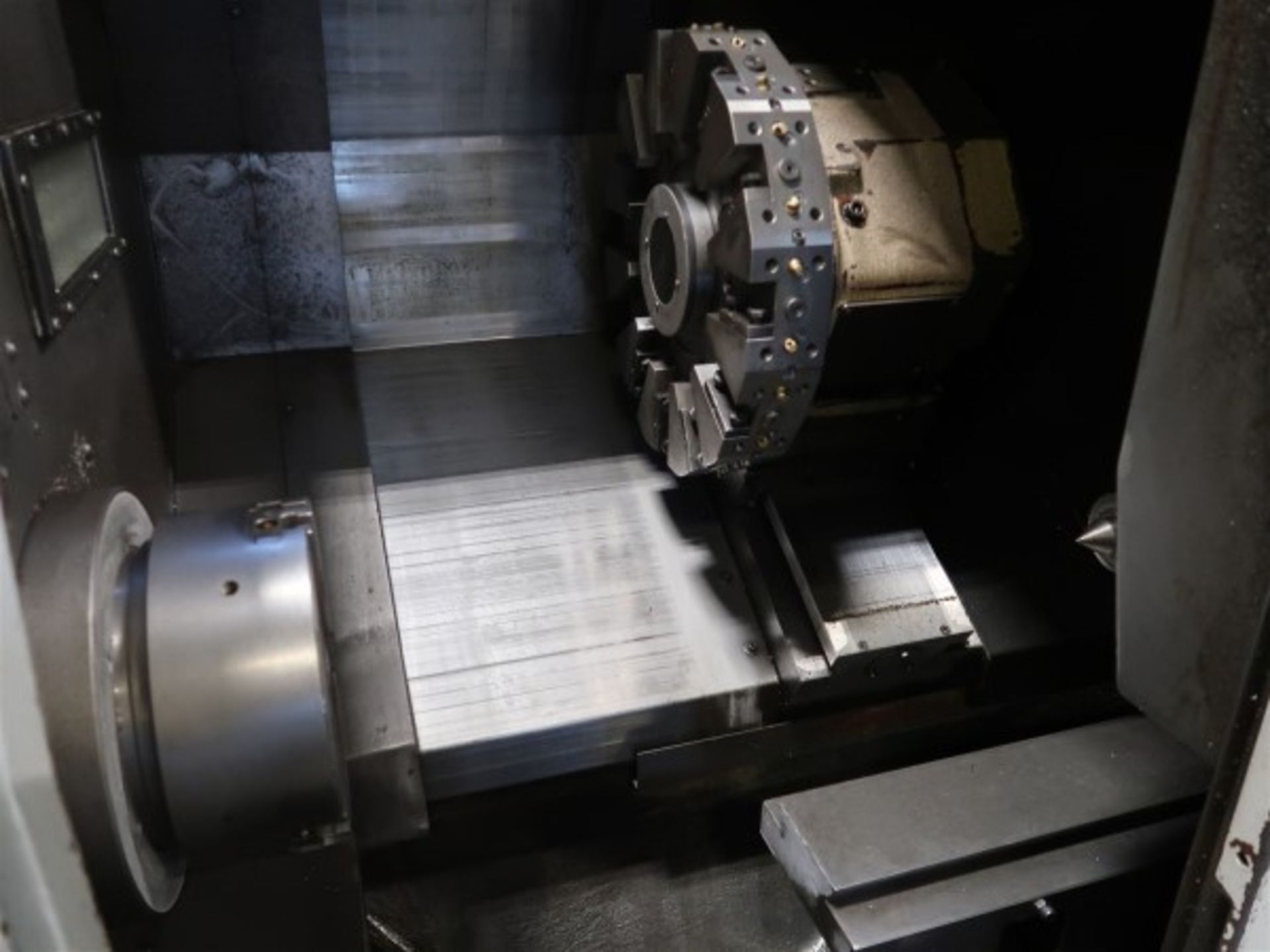 2007 OKUMA HERITAGE ES-L10 II CNC LATHE, OSP 200L CNC CONTROL, CHIP CONVEYOR, TURRET, TAILSTOCK, 10" - Image 5 of 8