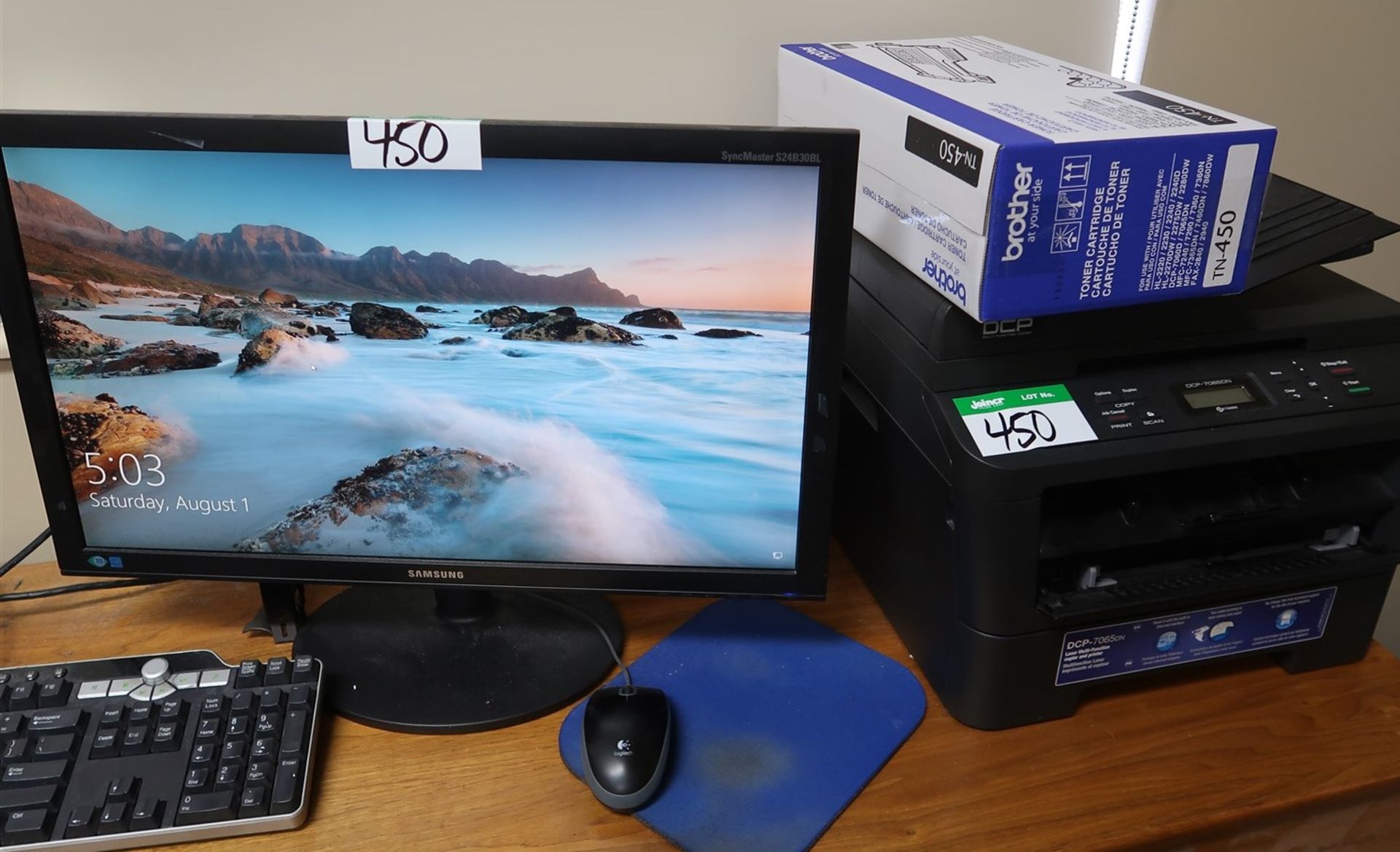 PLEXTOR BOXX PX-8915A DESKTOP COMPUTER W/SAMSUNG MONITOR & BROTHER LASER PRINTER - Image 3 of 3