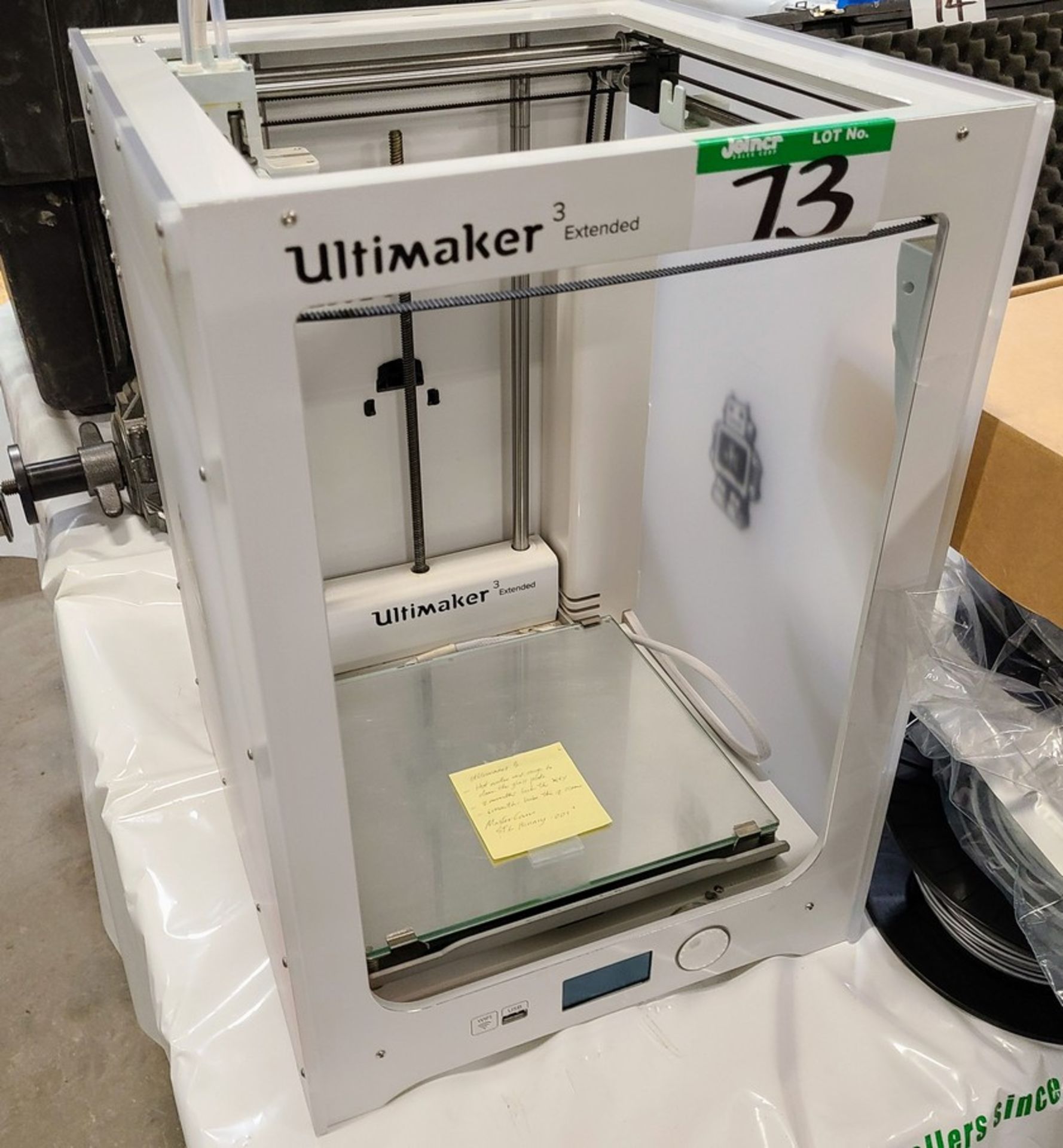 ULTIMAKER 3 EXTENDED 3D PRINTER S/N BPP-003297-022733