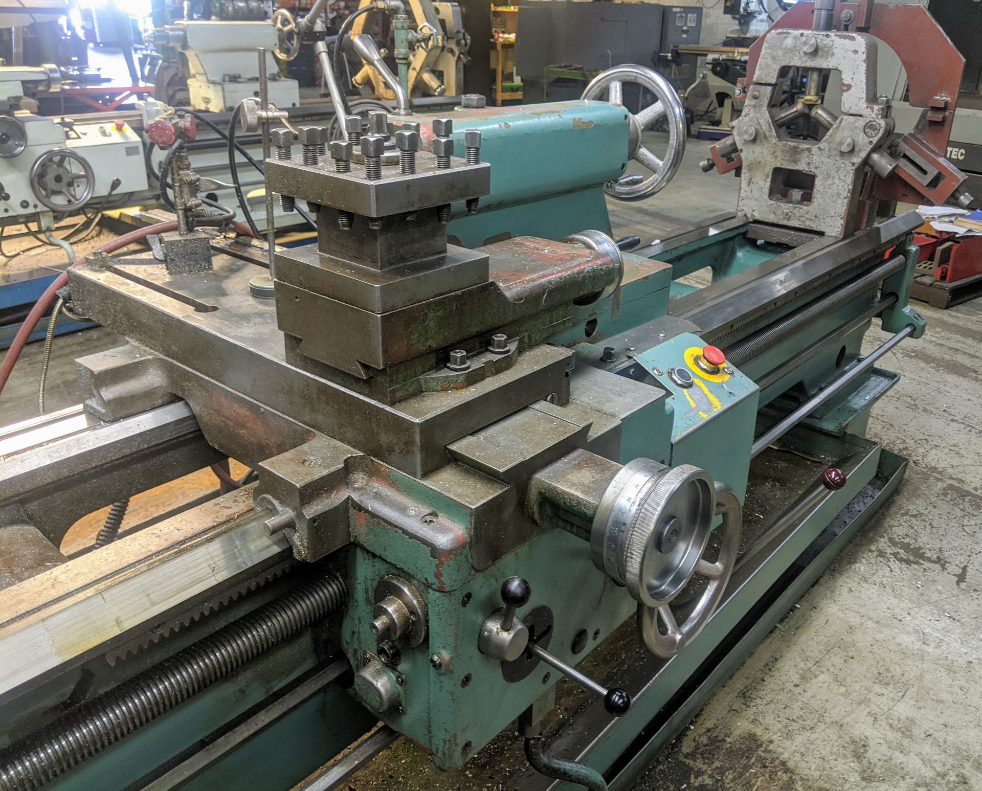 TOS SN63C Lathe, 25” x 80”, Mitutoyo 2-Axis DRO, 16” 4-Jaw Chuck, 4” Bore, Speeds to 1,000 RPM, - Image 10 of 15