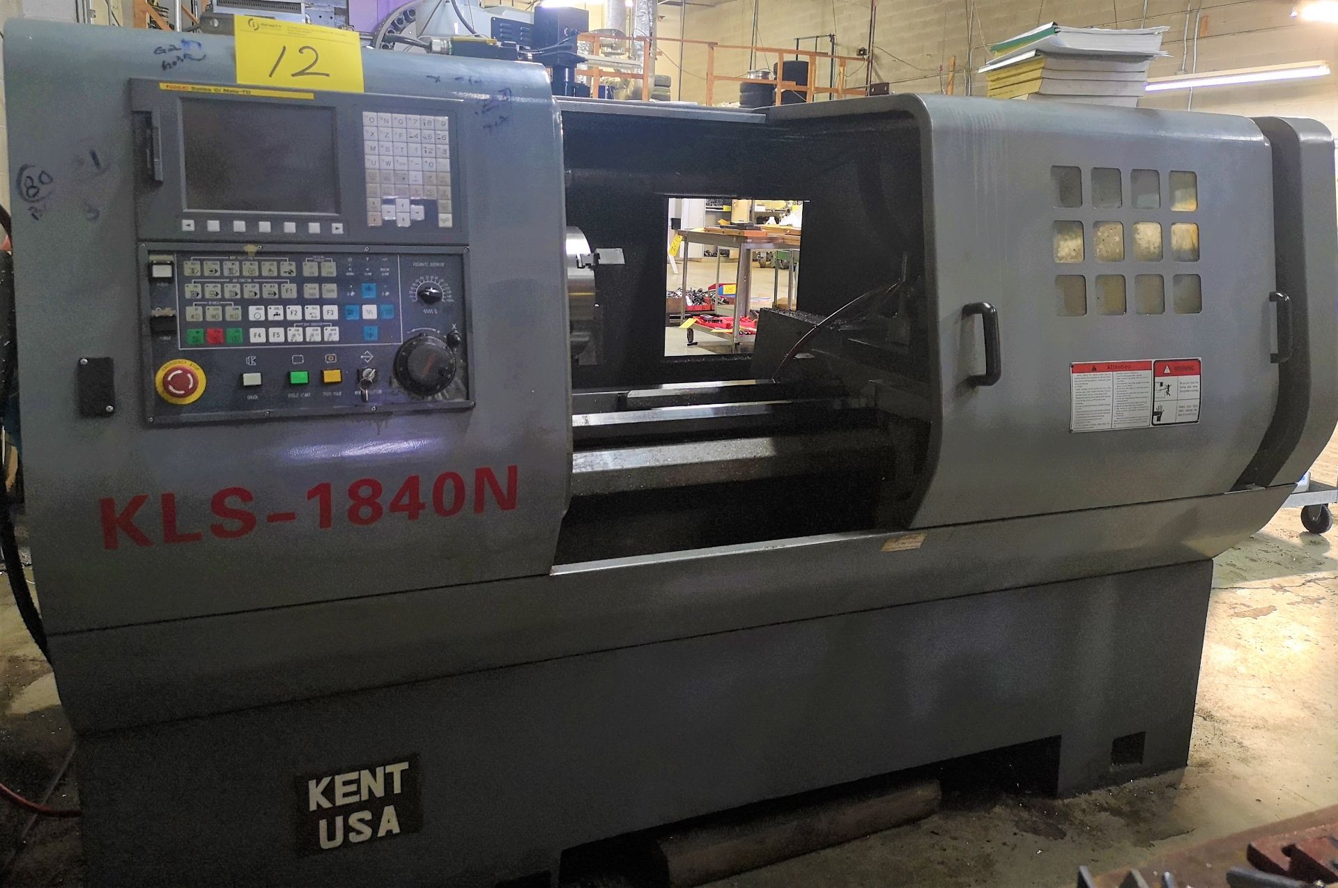 2016 KENT KLS-1840N CNC Lathe, Fanuc Series Oi Mate-TD CNC Control, 10” 3-Jaw Chuck, Tailstock, 7- - Image 6 of 9