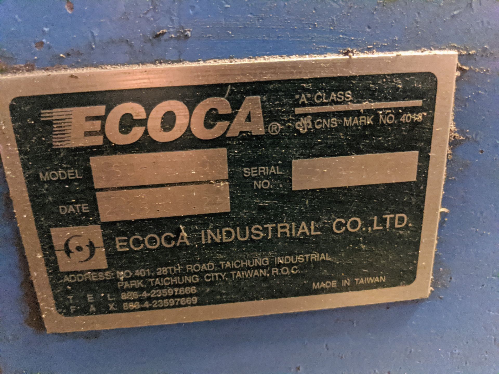 ECOCA SJ-1840G Lathe, 18” x 40”, 10” 3-Jaw Chuck, 2.25” Bore, Speeds to 2,000 RPM, Tailstock, Tool - Image 7 of 11