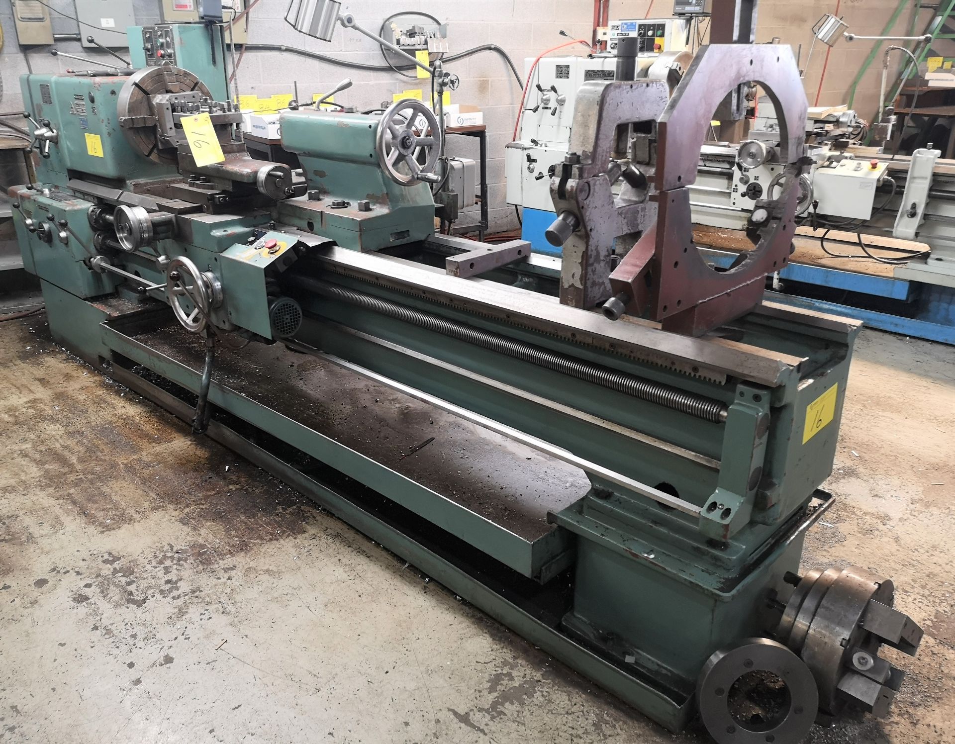 TOS SN63C Lathe, 25” x 80”, Mitutoyo 2-Axis DRO, 16” 4-Jaw Chuck, 4” Bore, Speeds to 1,000 RPM, - Image 14 of 15