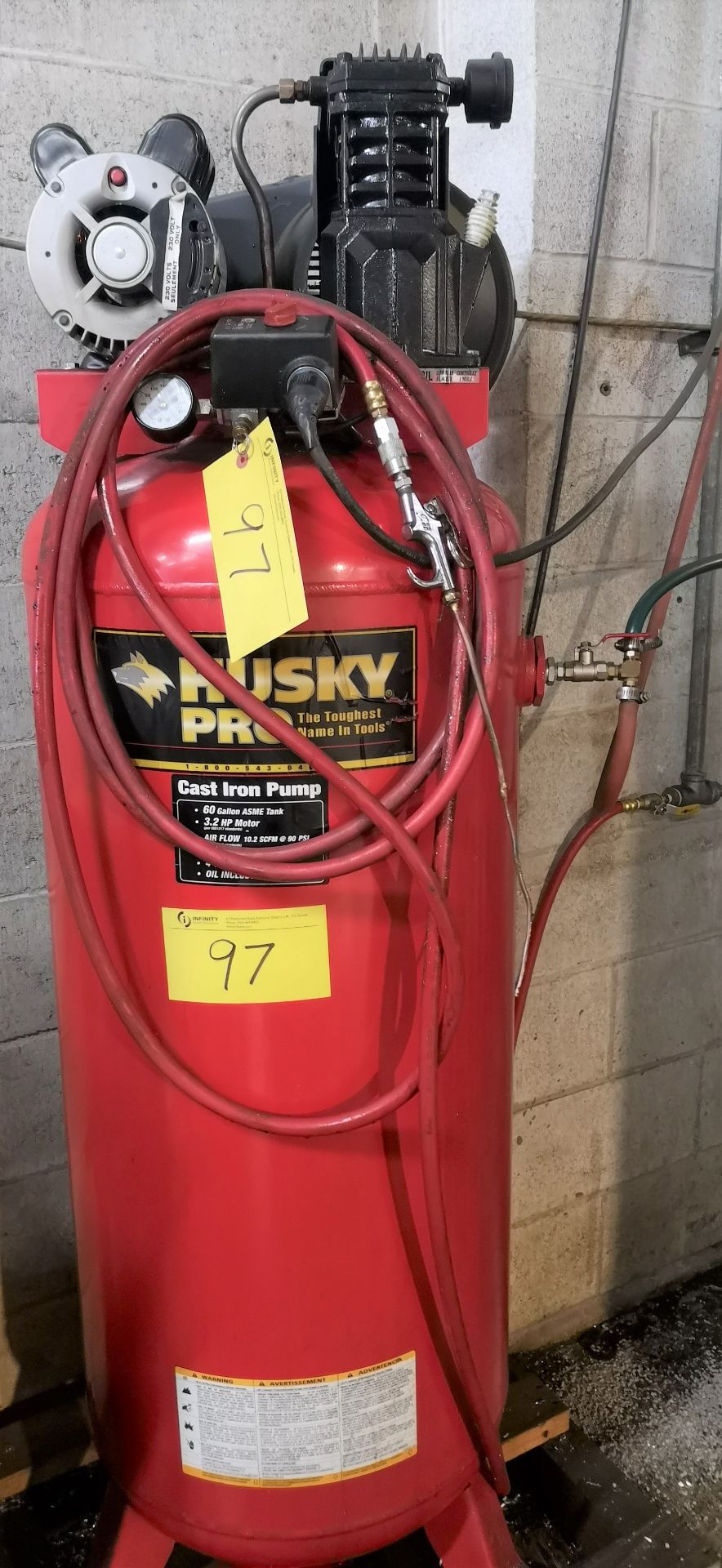 HUSKY PRO 3.2HP UPRIGHT AIR COMPRESSOR