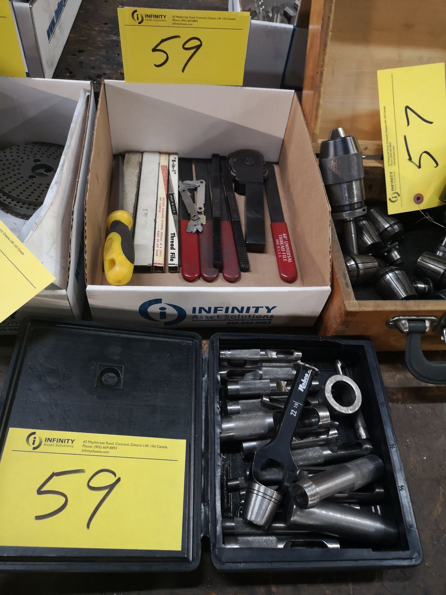 LOT HOLE PUNCHES AND THREAD FILES