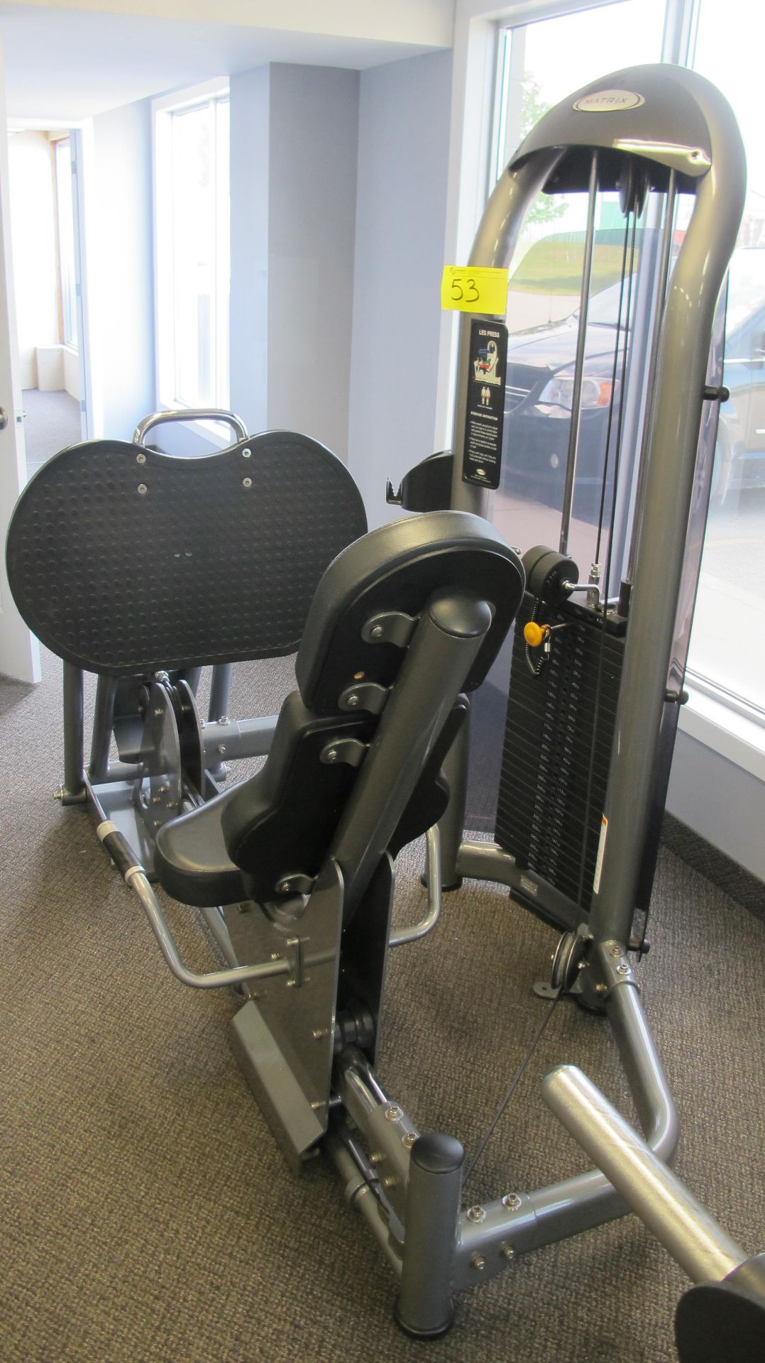 MATRIX G3-S70 Horizontal Leg Press Machine - Weight Stack 385lbs, S/N: G3GM10BD1111GA022 - Image 3 of 8