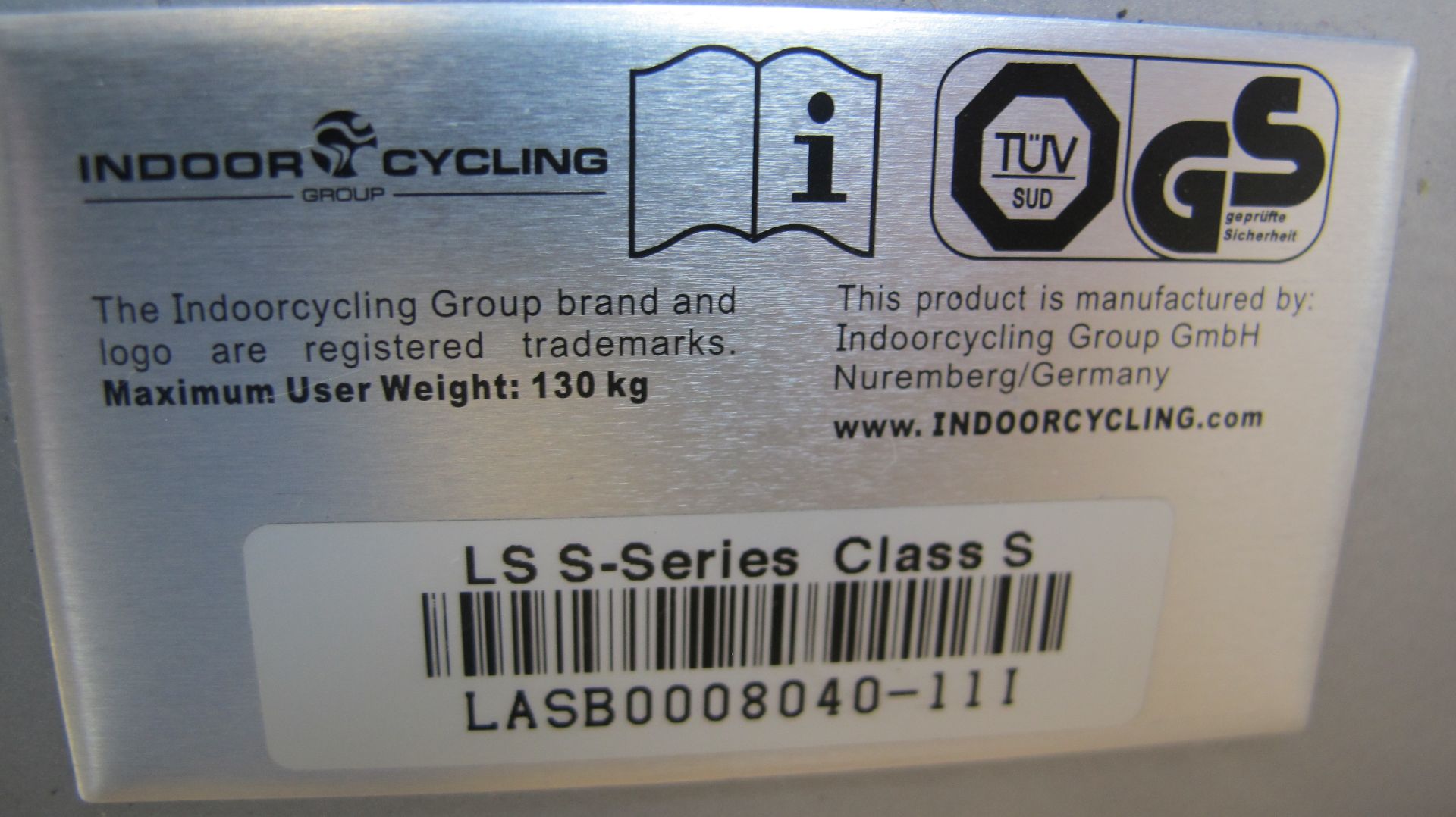 LIVESTRONG LS S-Series Class S Stationary Spin Bike, S/N: LASB0008040-111 - Image 9 of 10