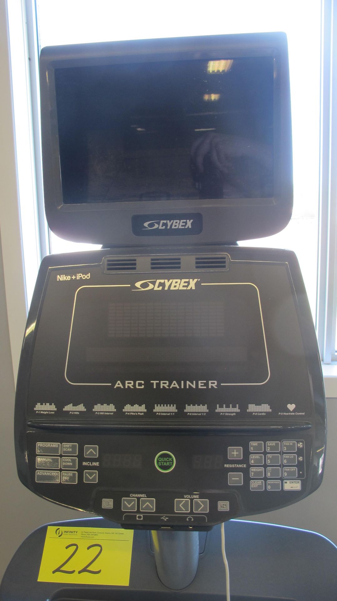 CYBEX "THE ARC" 750AT Arc Trainer w/ TV Screen w/ Satellite Hookup, Digital Display, S/N: - Image 8 of 11