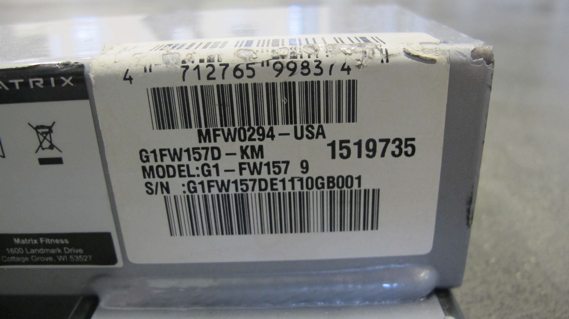 MATRIX G1-FW157 Plate Storage Rack, S/N: G1FW157DE1110GB001 - Image 4 of 4