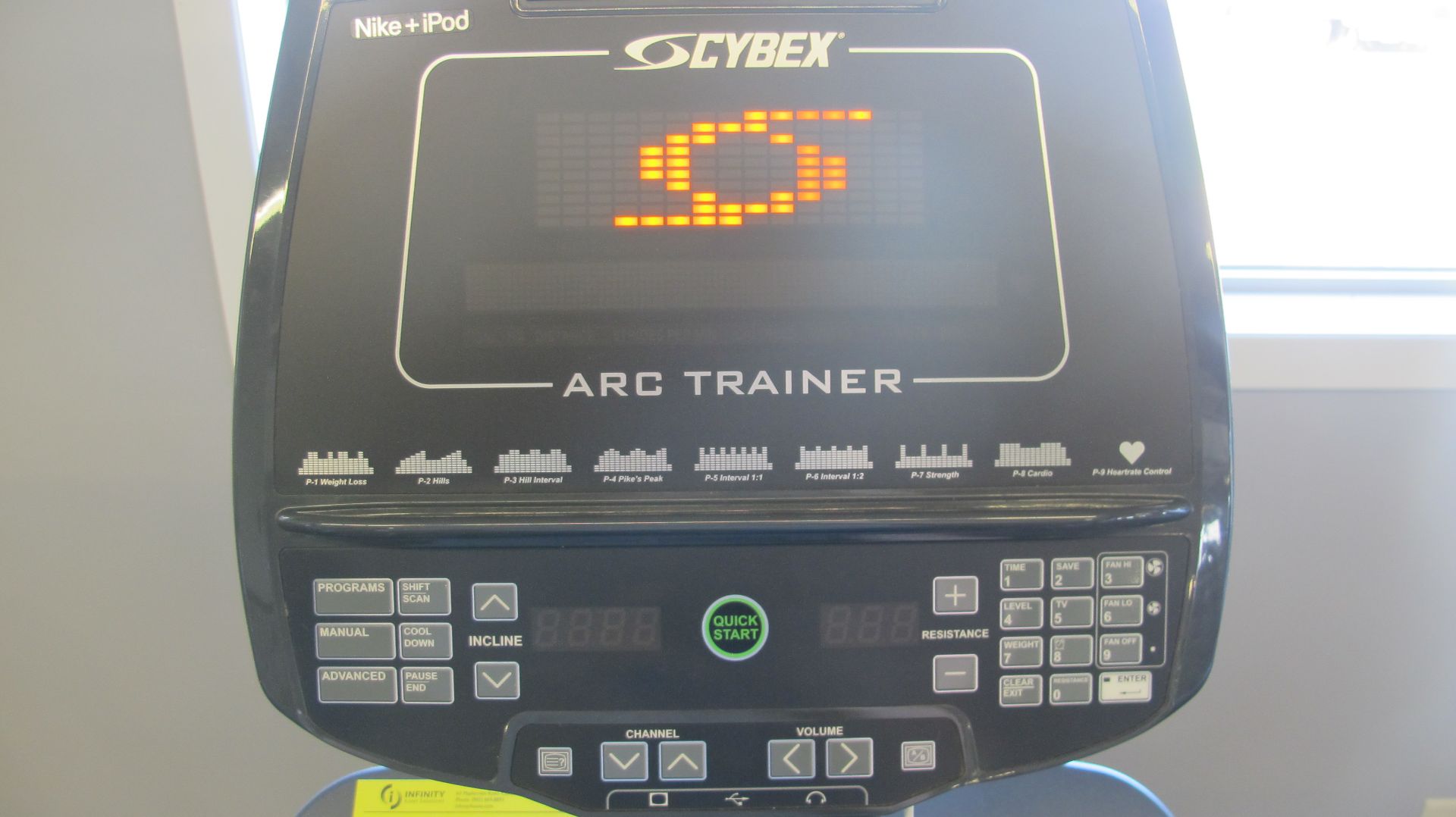 CYBEX "THE ARC" 750AT Arc Trainer w/ TV Screen w/ Satellite Hookup, Digital Display, S/N: - Image 9 of 11