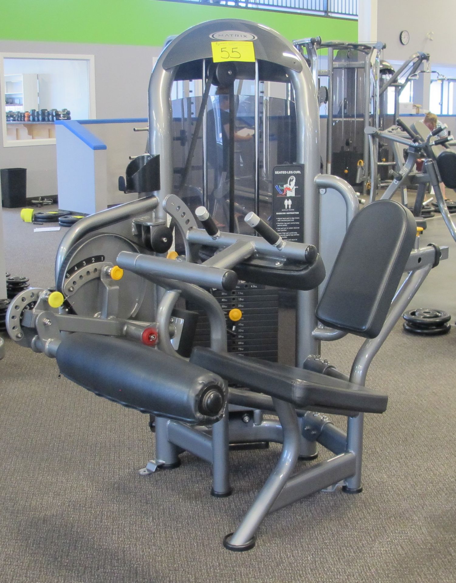 MATRIX G3-S72 Seated Leg Curl Machine - Weight Stack 250lbs, S/N: G3GM09D1111GA005 - Image 4 of 7