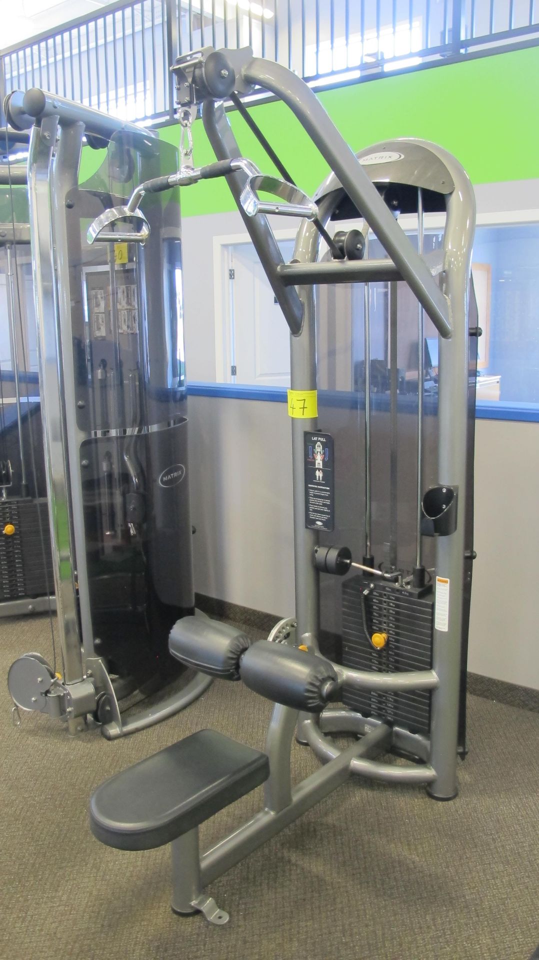 MATRIX G3-S30 Lat Pull Machine - Weight Stack 295lbs, S/N: G3GM01D1107GA053 - Image 3 of 7