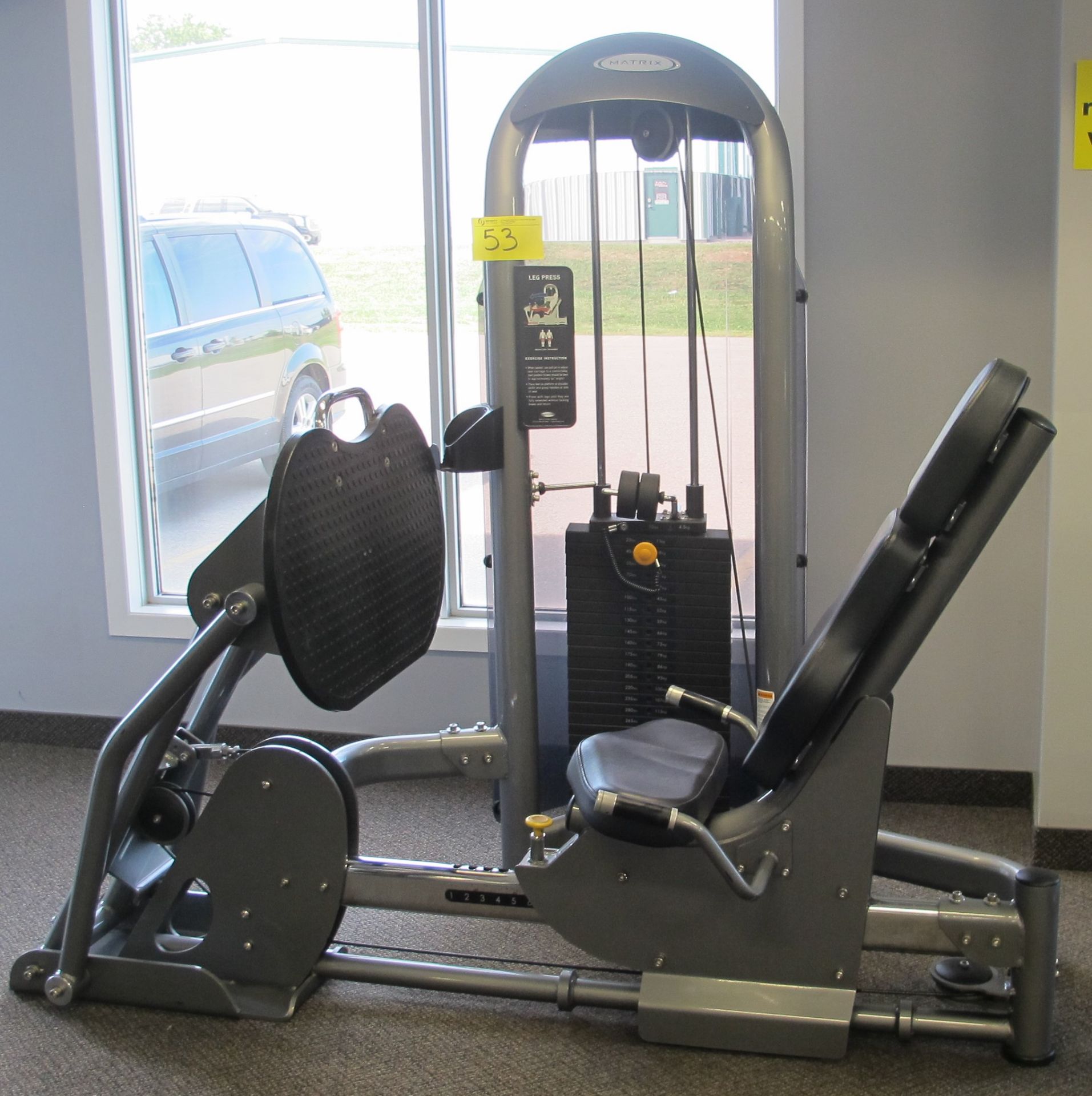 MATRIX G3-S70 Horizontal Leg Press Machine - Weight Stack 385lbs, S/N: G3GM10BD1111GA022 - Image 2 of 8