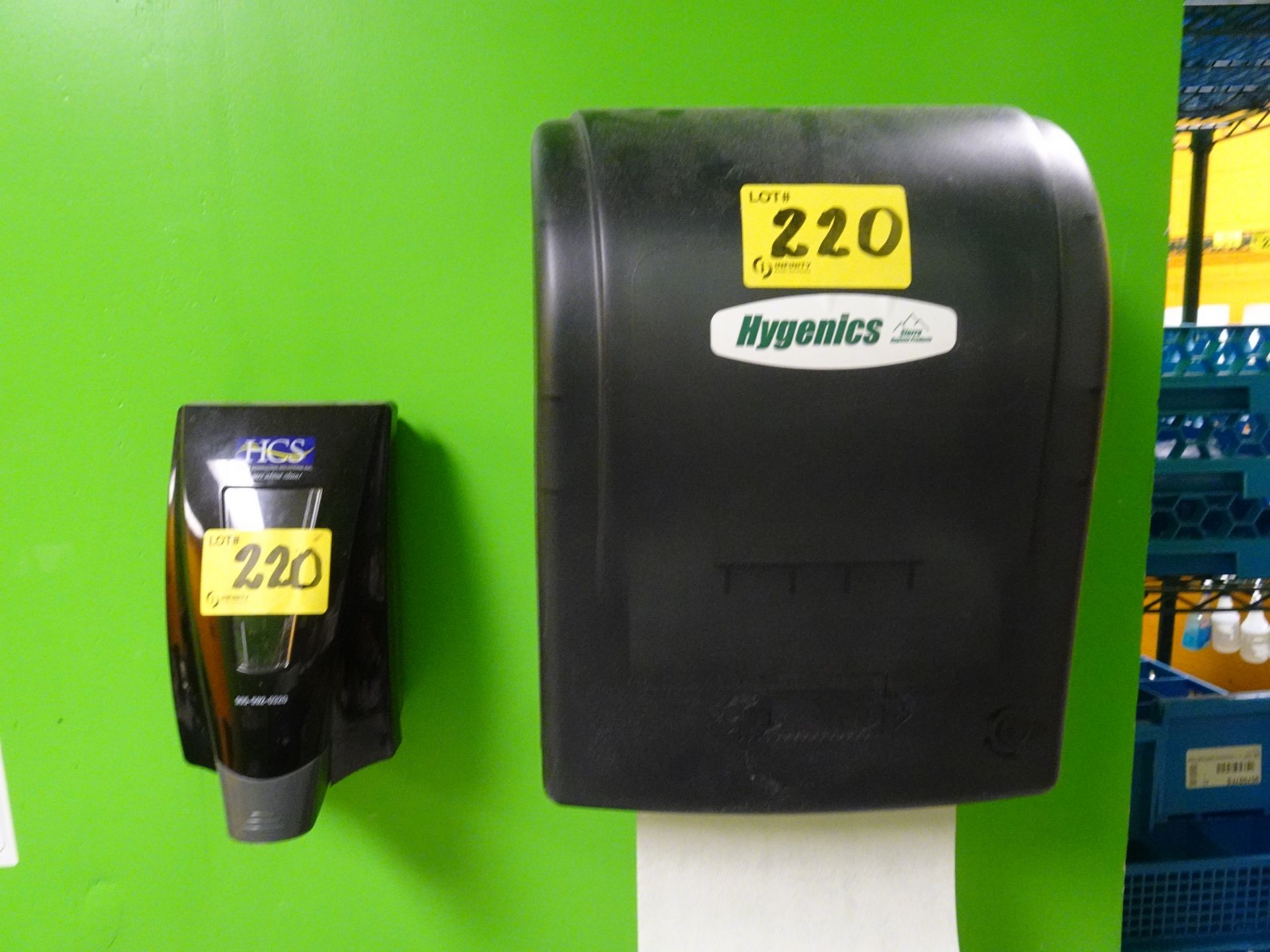 Hygenics paper towel dispenser w/ HCS soap dispenser