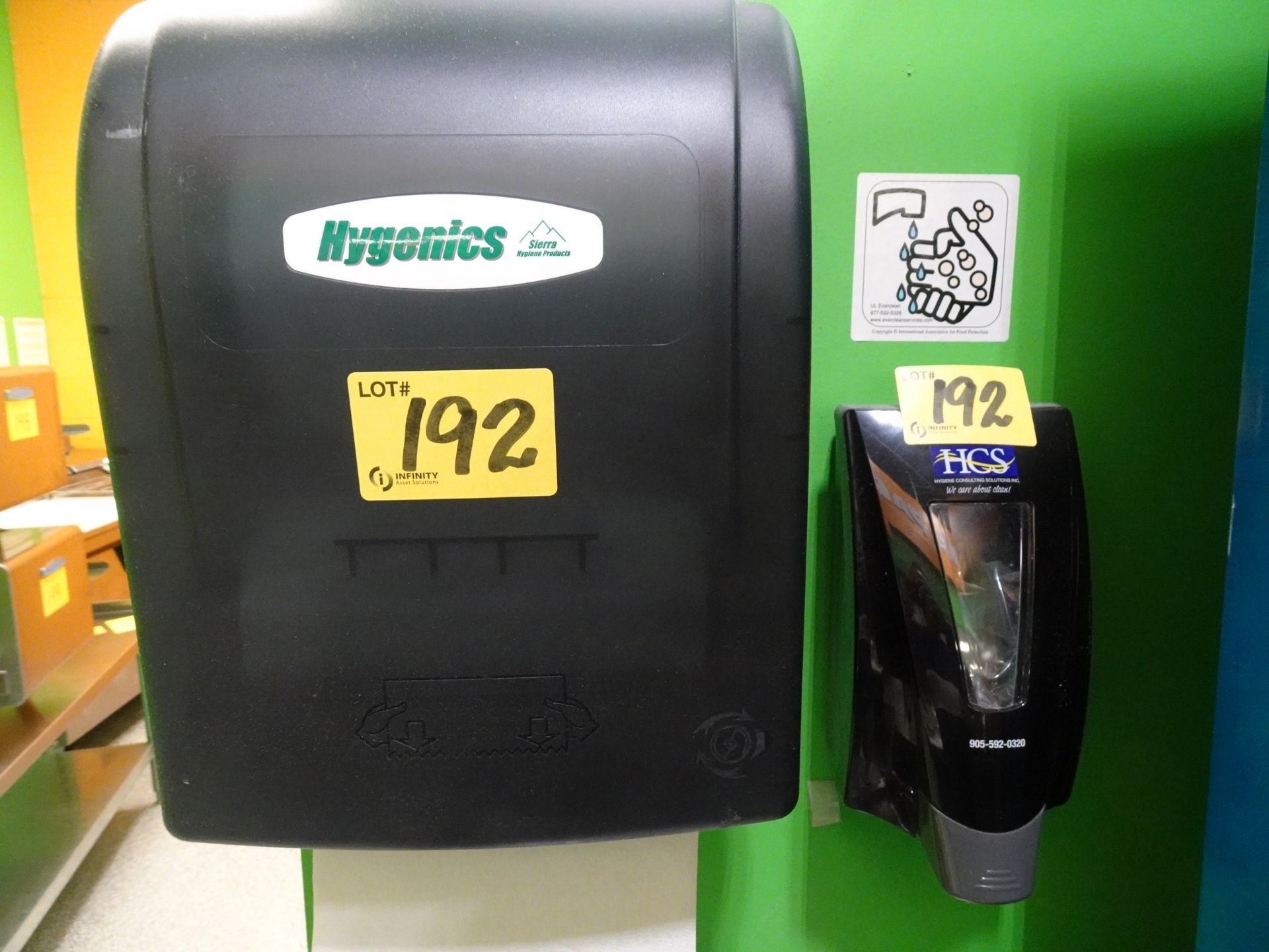 Hygenics paper towel dispenser w/ HCS soap dispenser