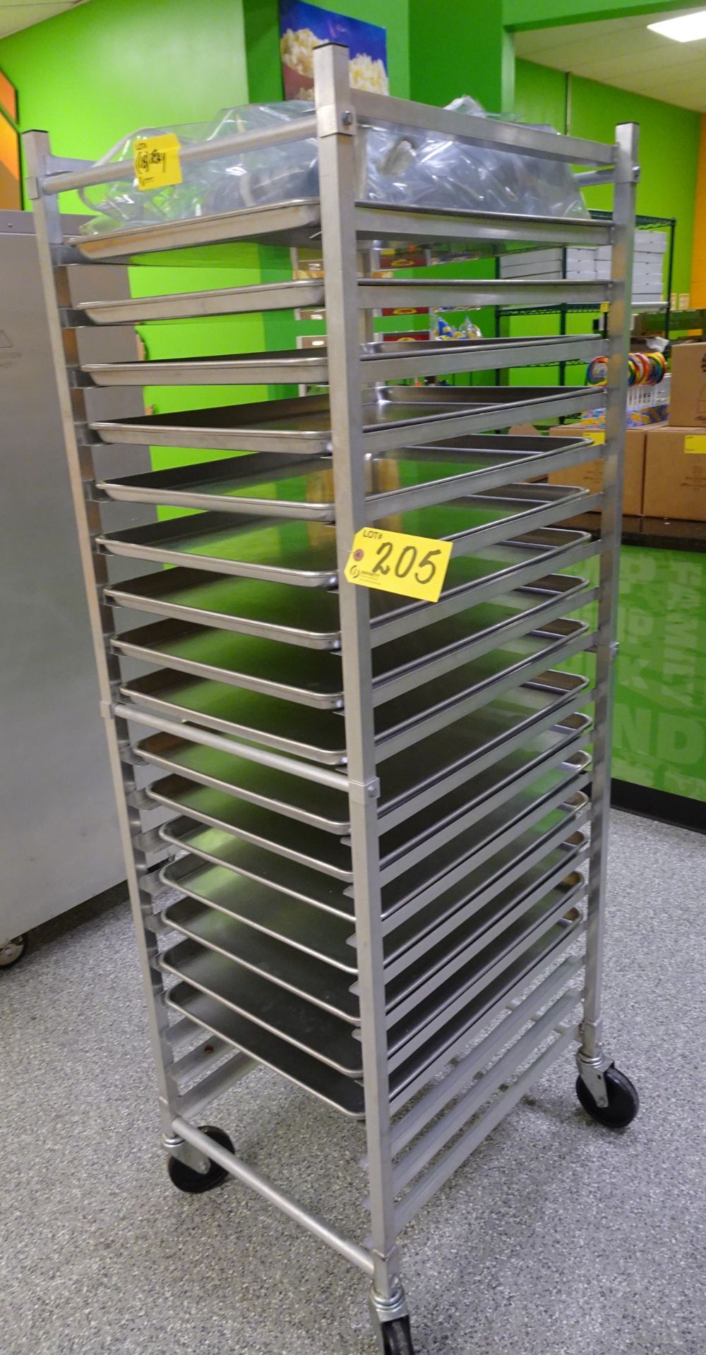 Baking rack on castors w/ (18) trays - Image 2 of 2