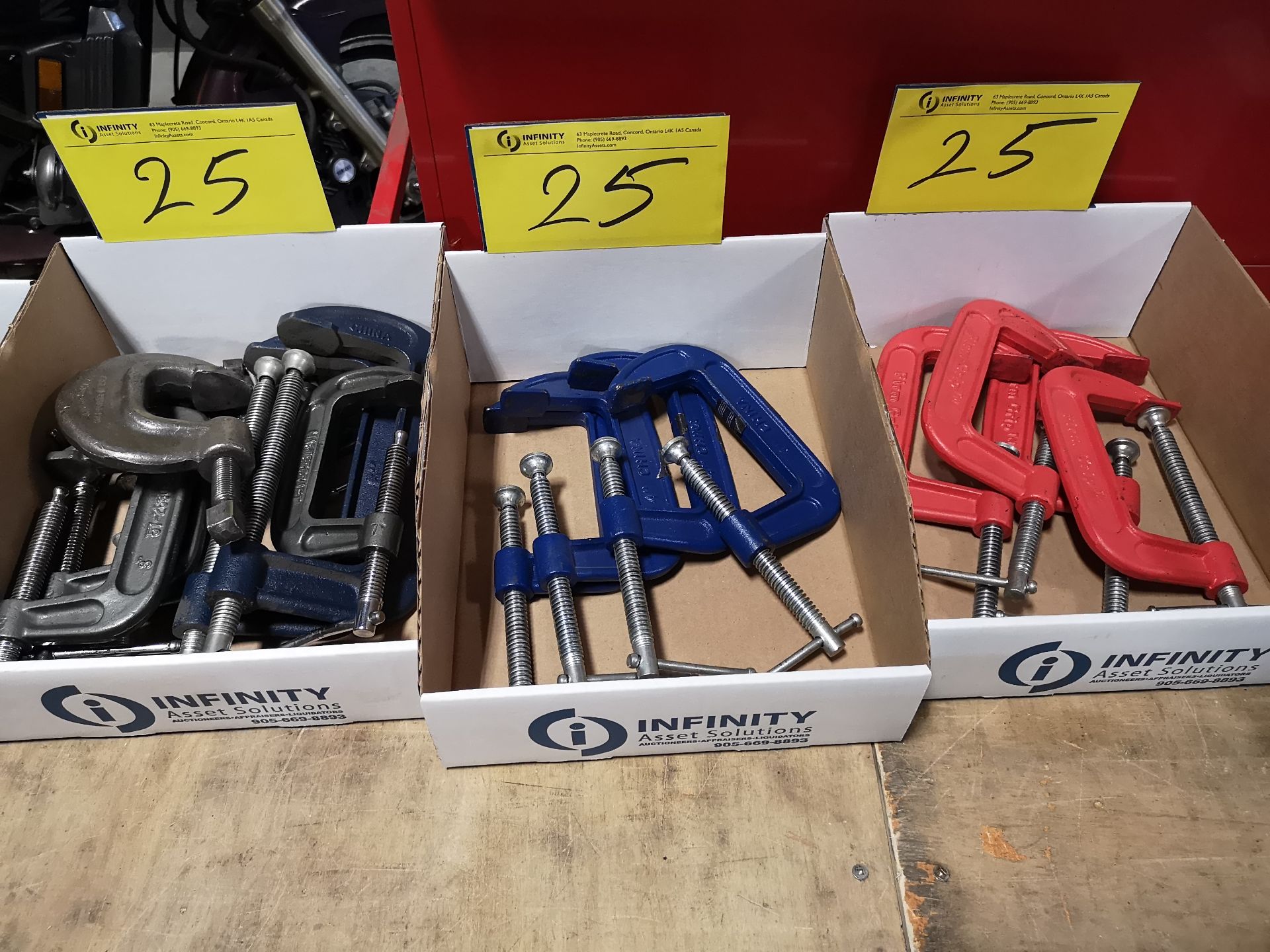 LOT ASST. C CLAMPS