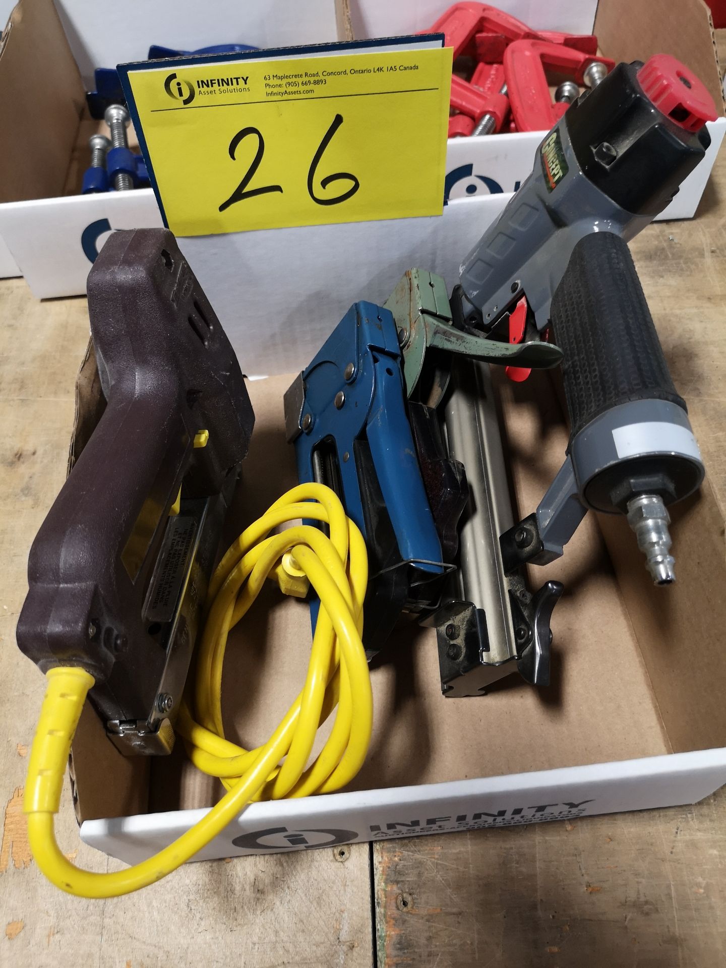 LOT ASST. PNEUMATIC AND MANUAL STAPLERS