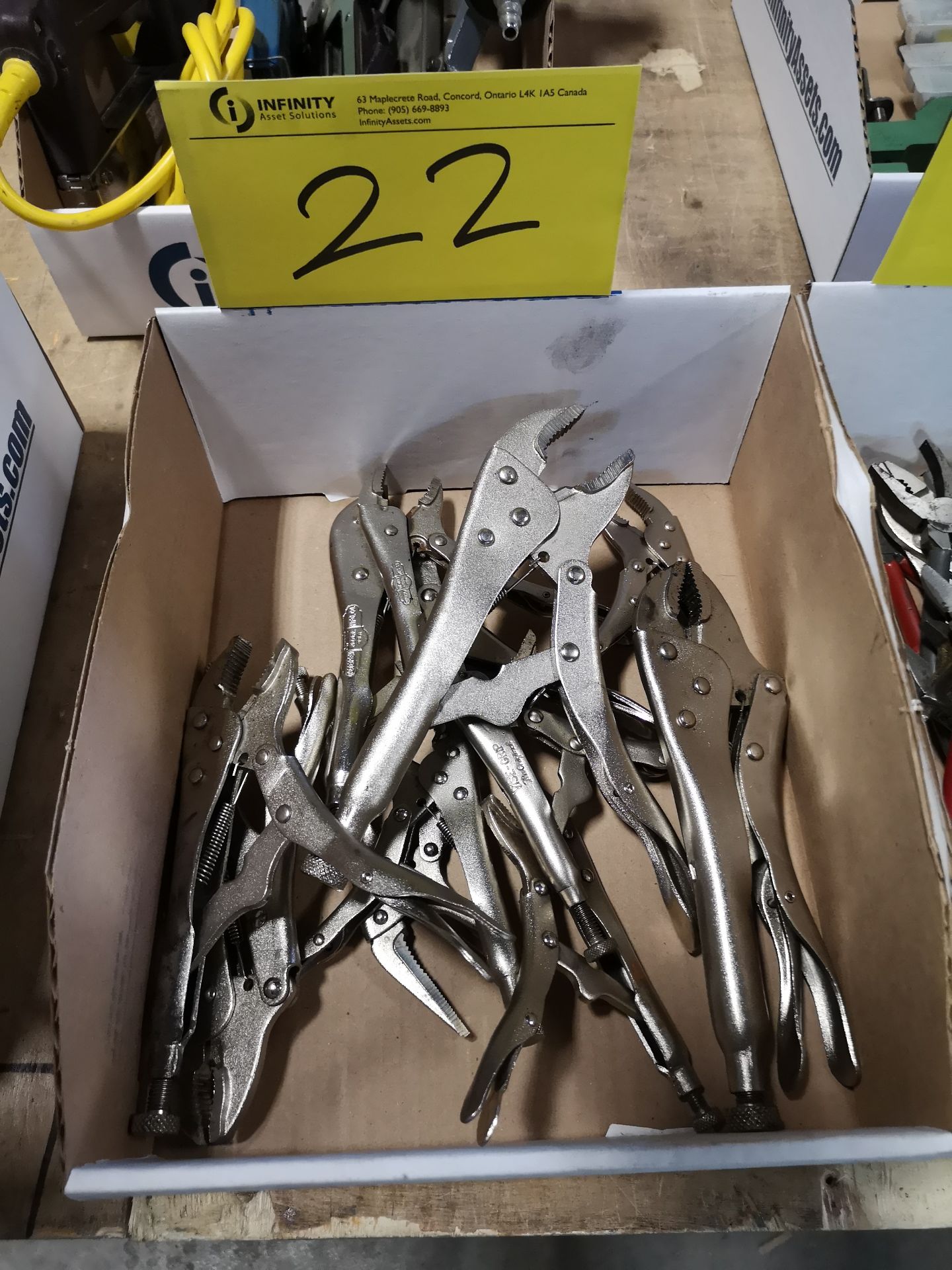 LOT PLIERS, TIN SNIPS, WIRE STRIPPERS, VISE GRIPS, ETC. - Image 2 of 4